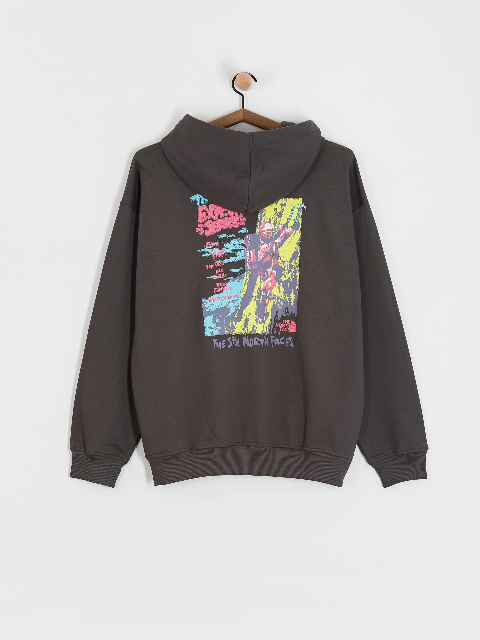 Bluza z kapturem The North Face Expedition Celebration Oversized HD (anthracite grey)