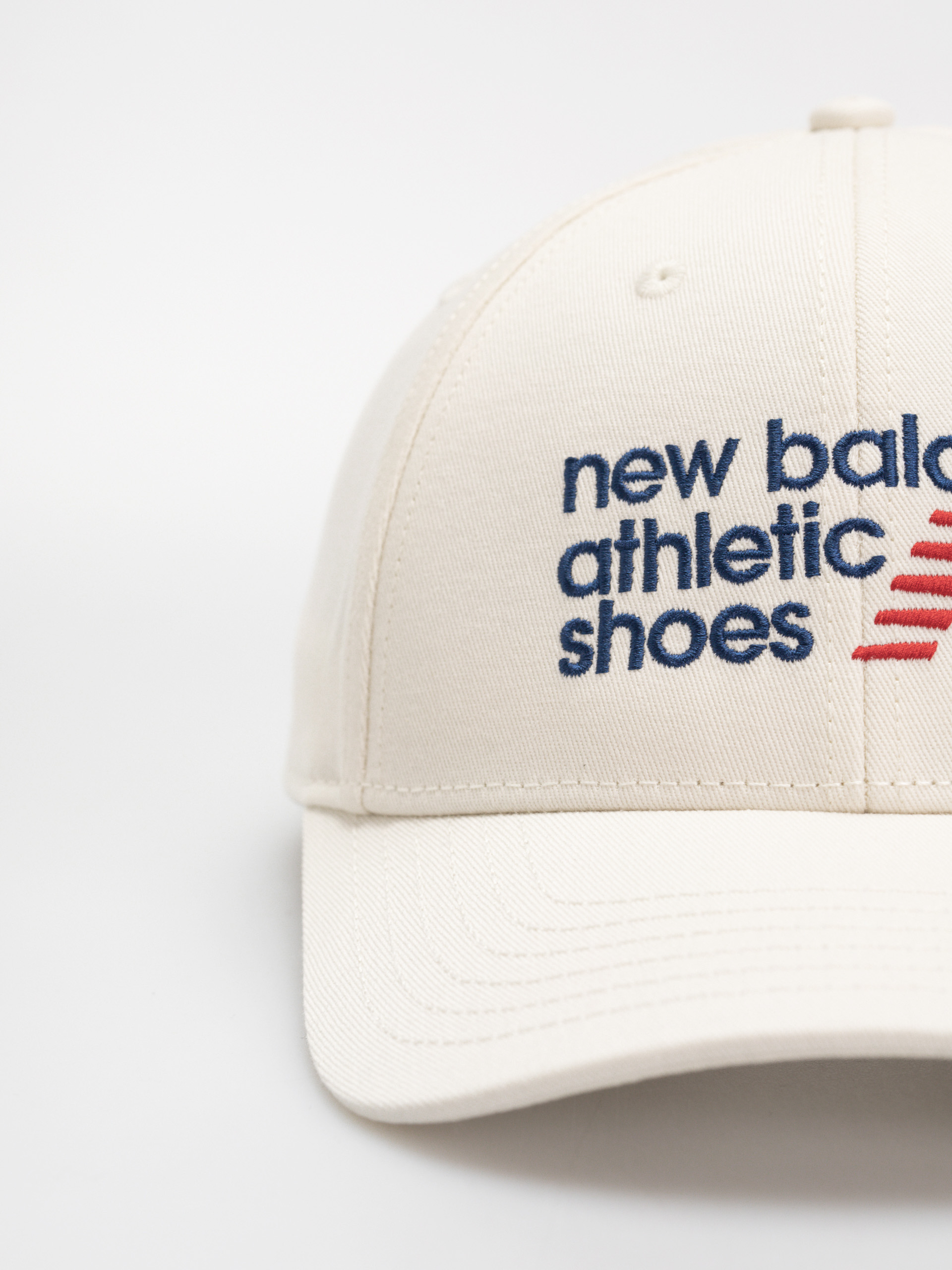Czapka z daszkiem New Balance 6 Panel Athletics Structured (white)
