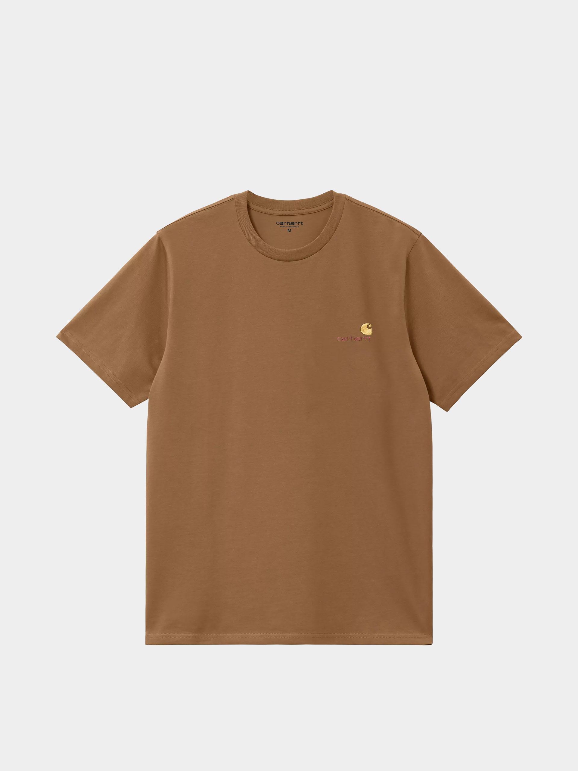 T-shirt Carhartt WIP American Script (hamilton brown)