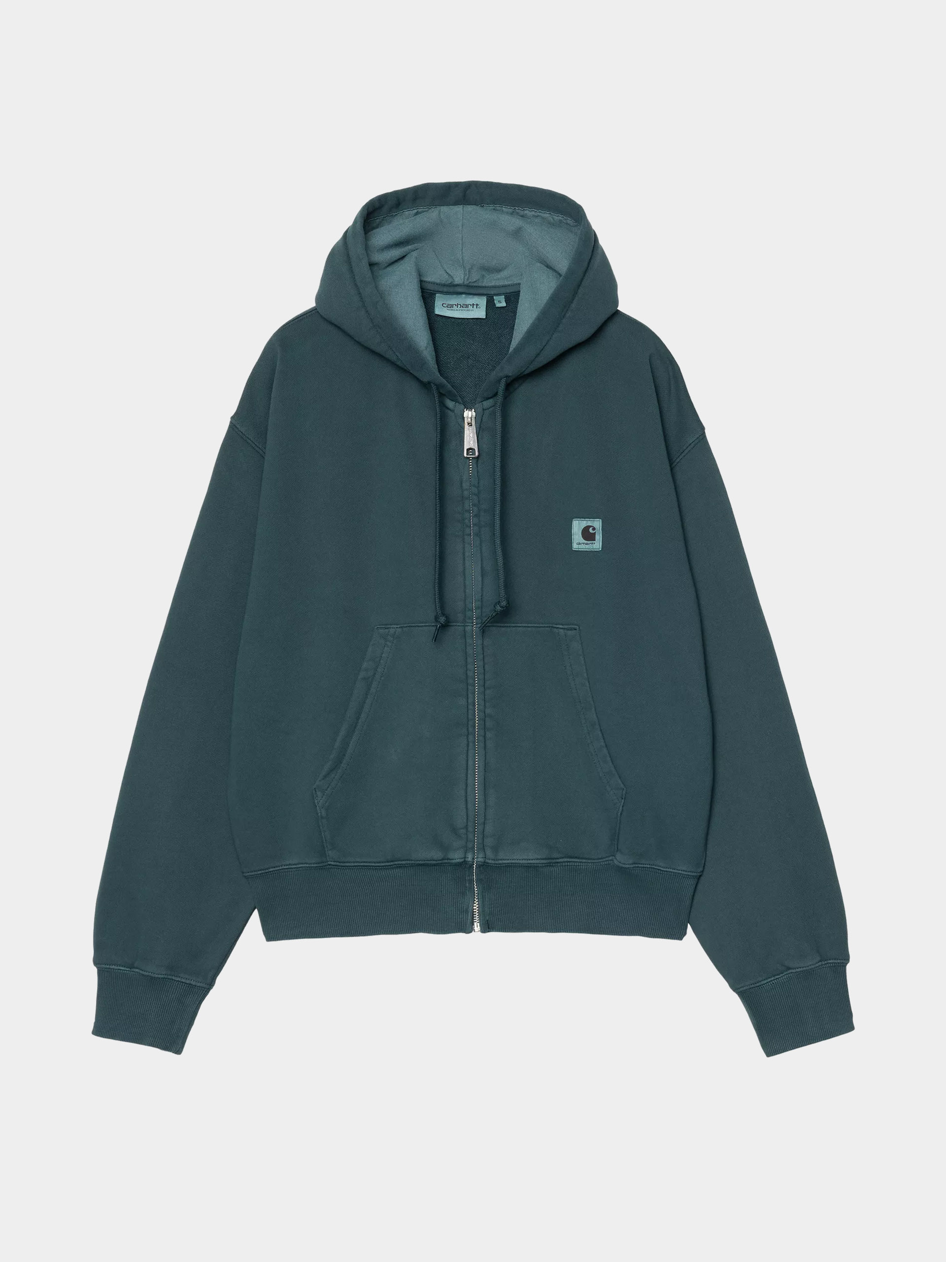 Bluza z kapturem Carhartt WIP Nelson ZHD Wmn (deep lagoon/garment dyed)