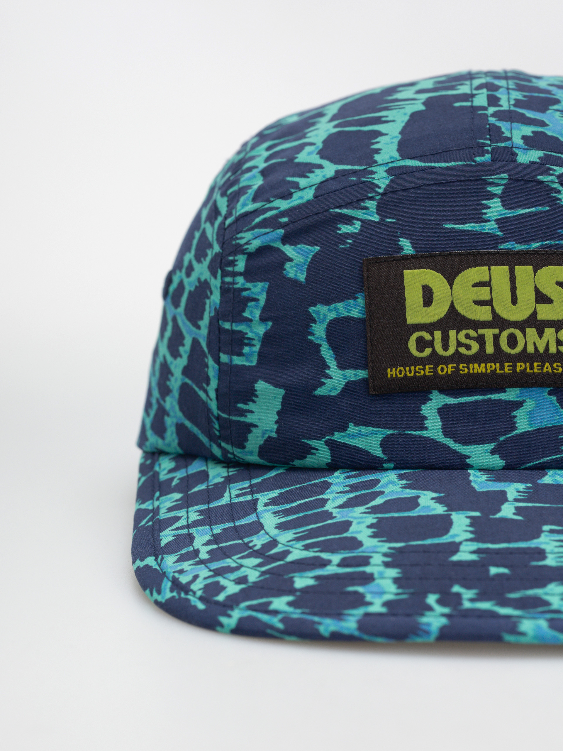 Czapka z daszkiem Deus Ex Machina Clement 5 Panel (wave ride blue)
