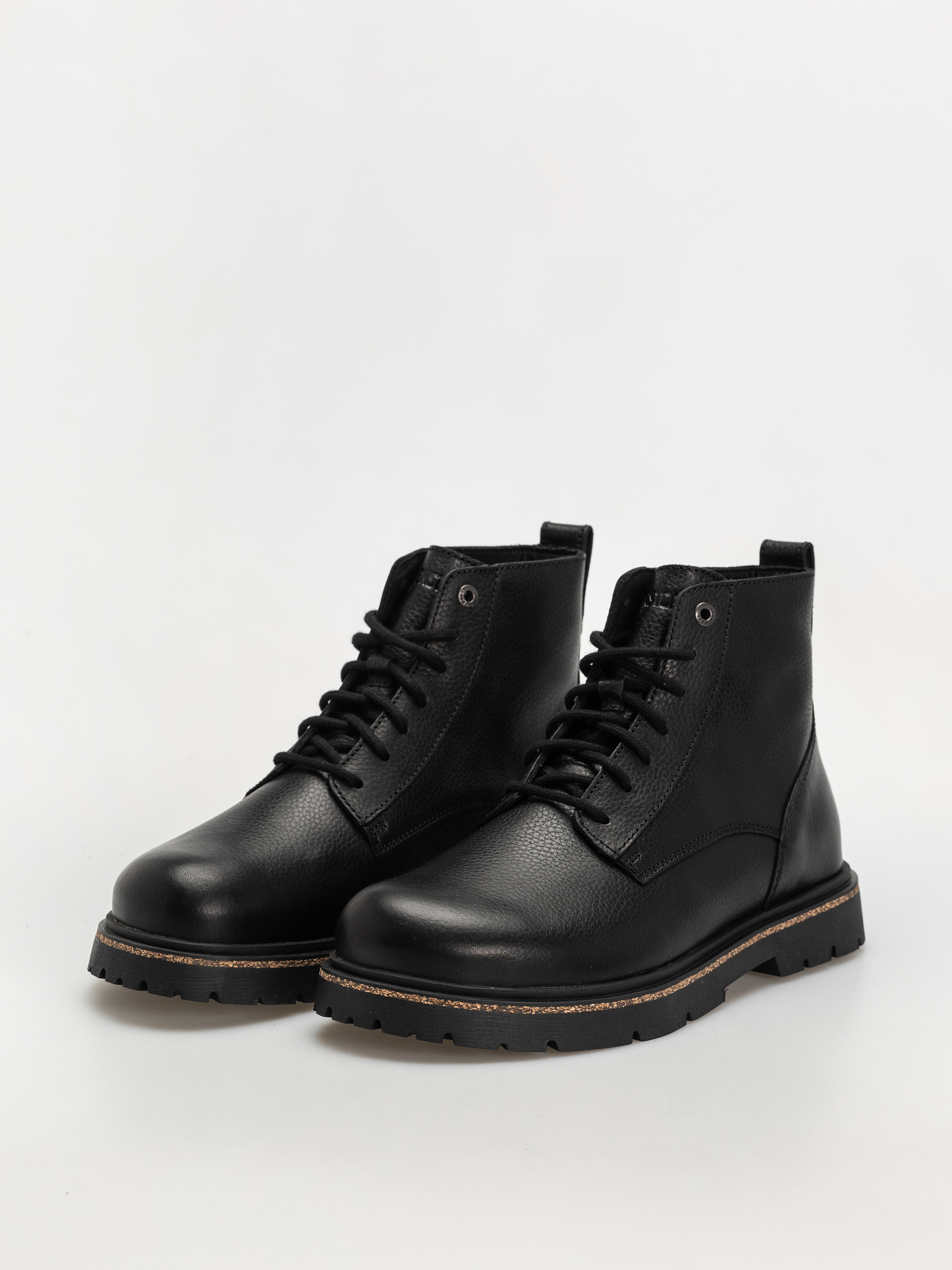 Buty Birkenstock Highwood Lace Mid Natural Leather Regular (black)