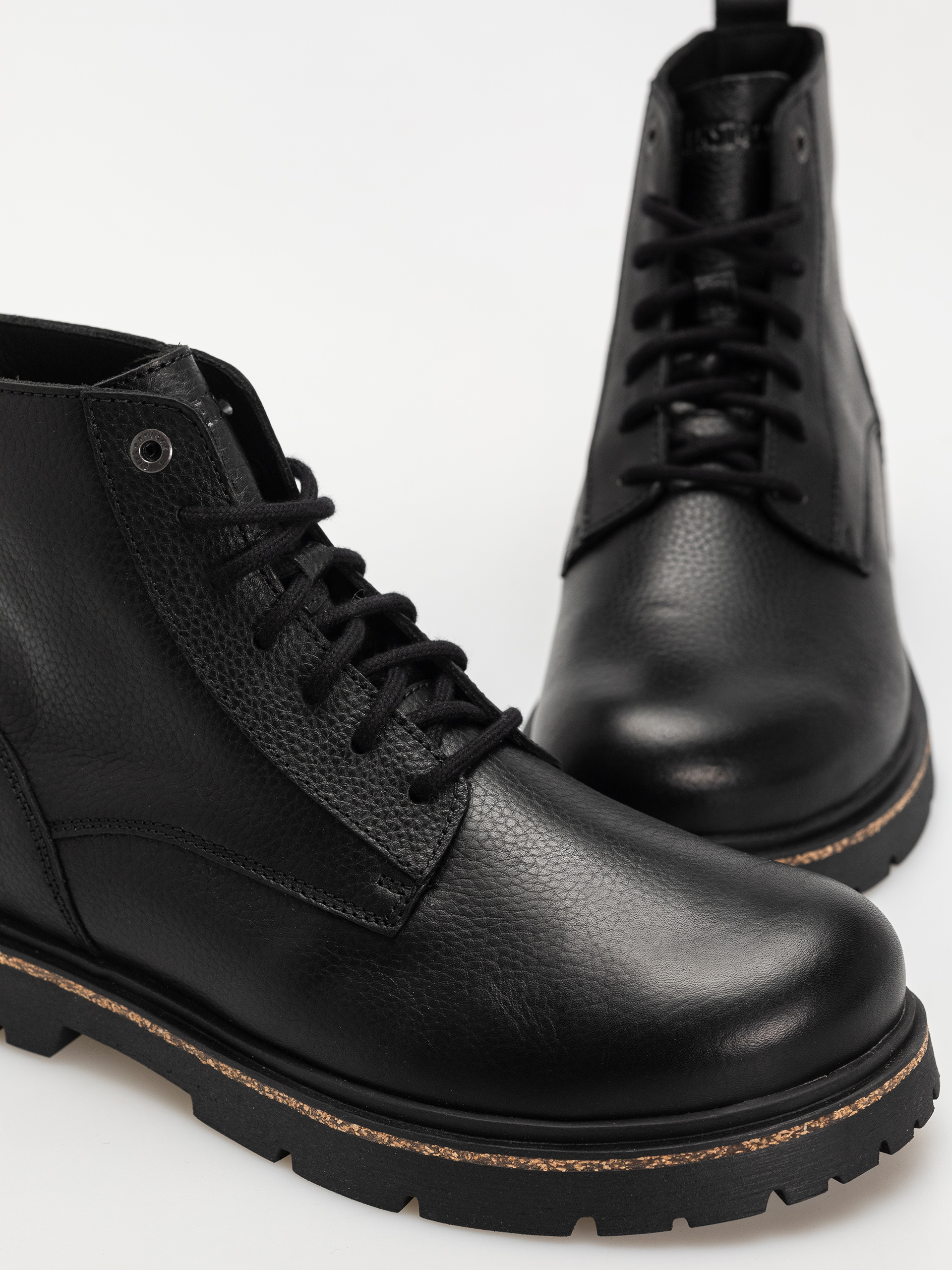 Buty Birkenstock Highwood Lace Mid Natural Leather Regular (black)