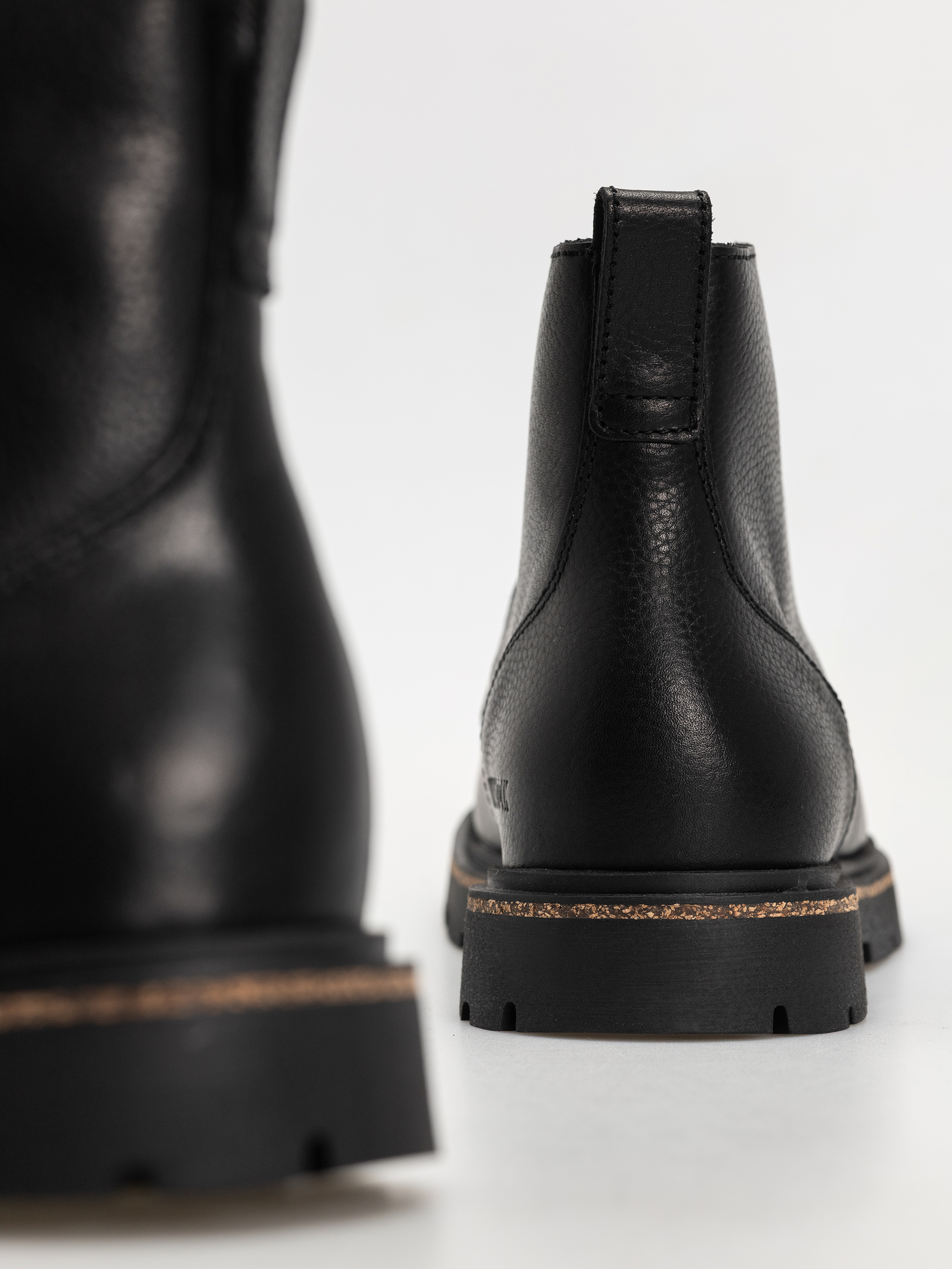 Buty Birkenstock Highwood Lace Mid Natural Leather Regular (black)