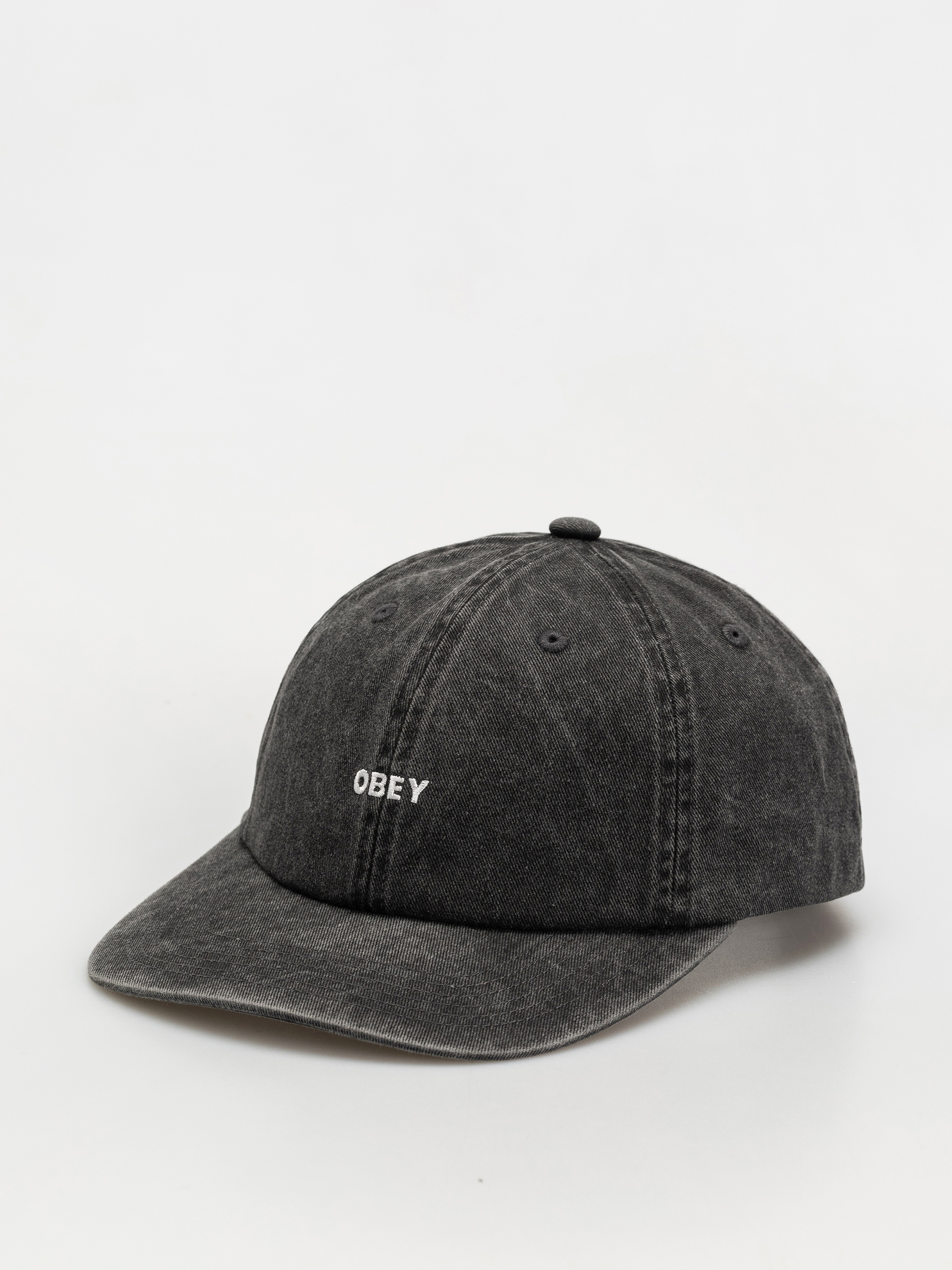 Czapka z daszkiem OBEY Pigment Bold 6 Panel Strapback (pigment black)
