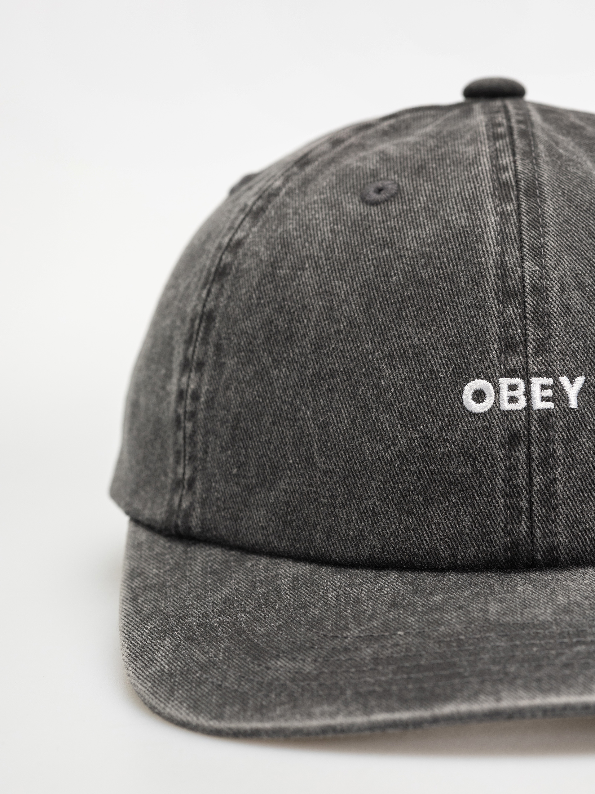 Czapka z daszkiem OBEY Pigment Bold 6 Panel Strapback (pigment black)