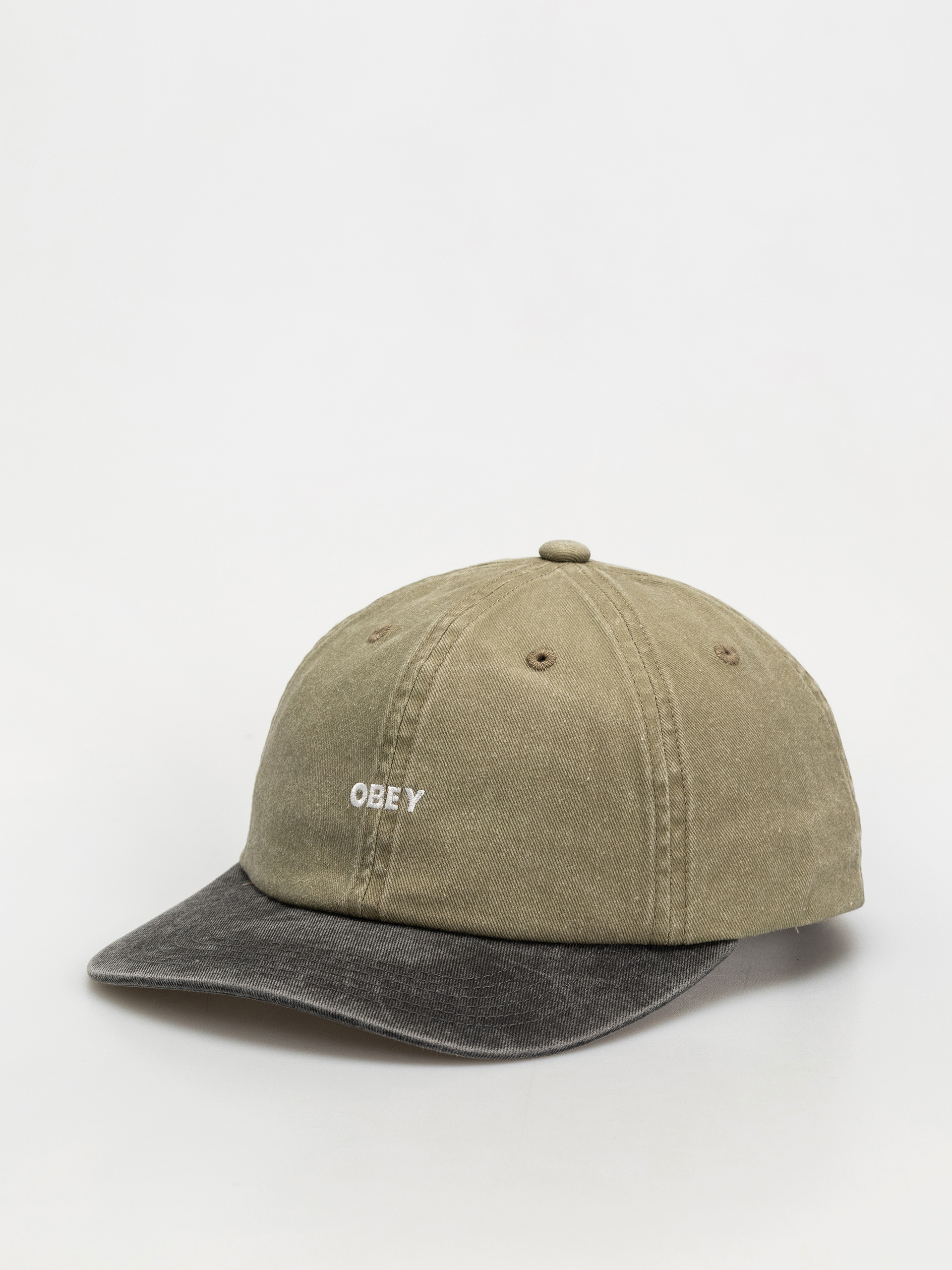 Czapka z daszkiem OBEY Pigment Bold 6 Panel Strapback (pigment khaki multi)