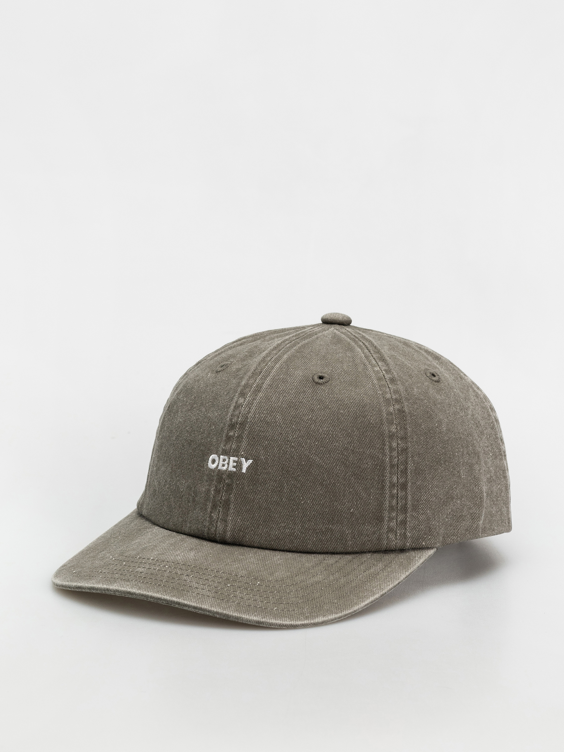 Czapka z daszkiem OBEY Pigment Bold 6 Panel Strapback (pigment olive)