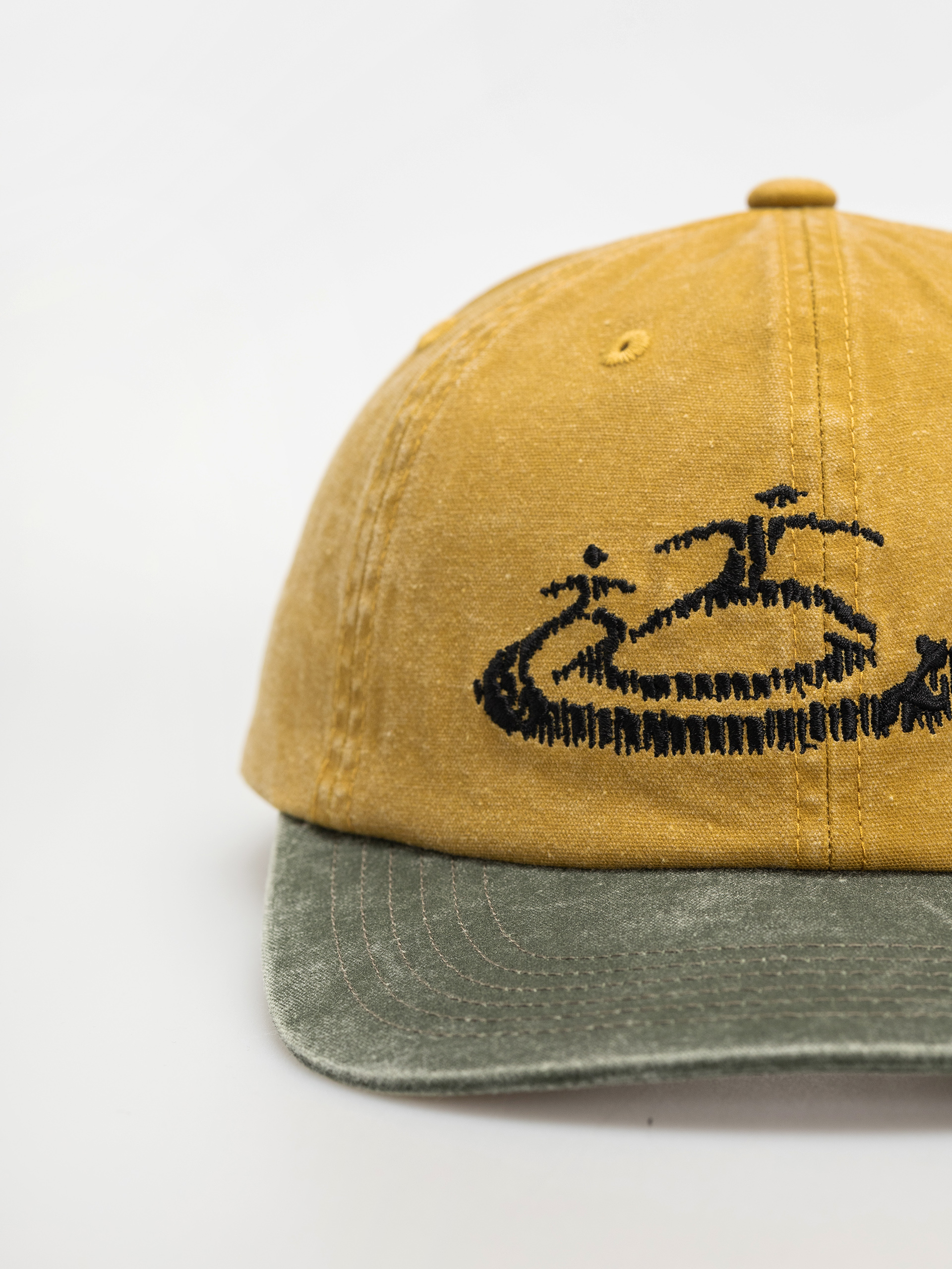 Czapka z daszkiem OBEY Pigment Obey Corp 6 Pnl Velcro (pigment mustard multi)