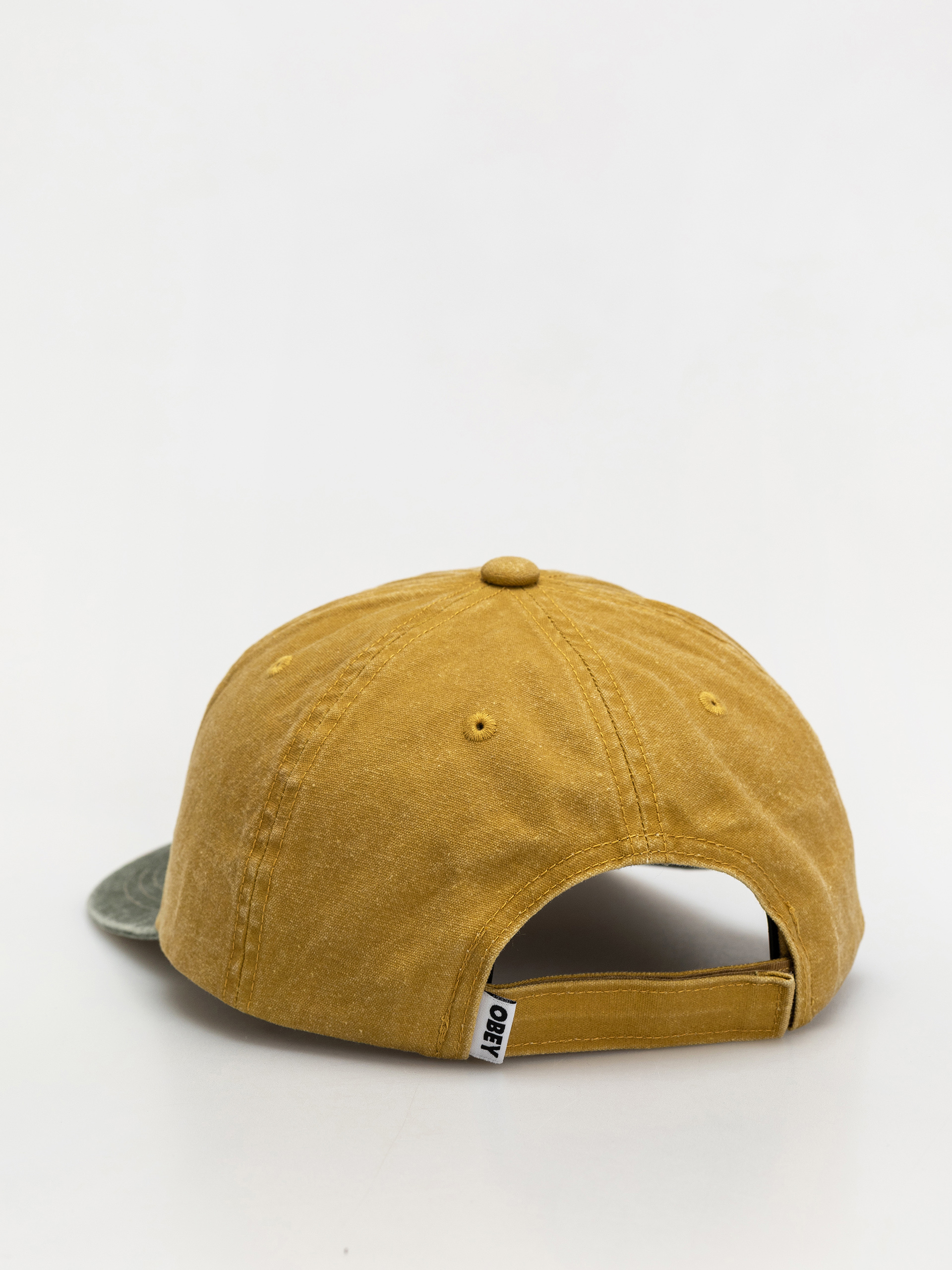 Czapka z daszkiem OBEY Pigment Obey Corp 6 Pnl Velcro (pigment mustard multi)