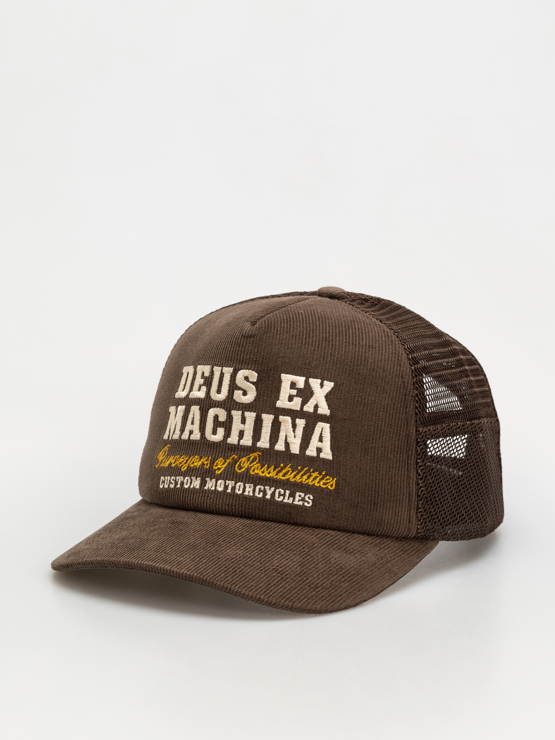 Czapka z daszkiem Deus Ex Machina Gumshoe Cord Trucker (potting brown)