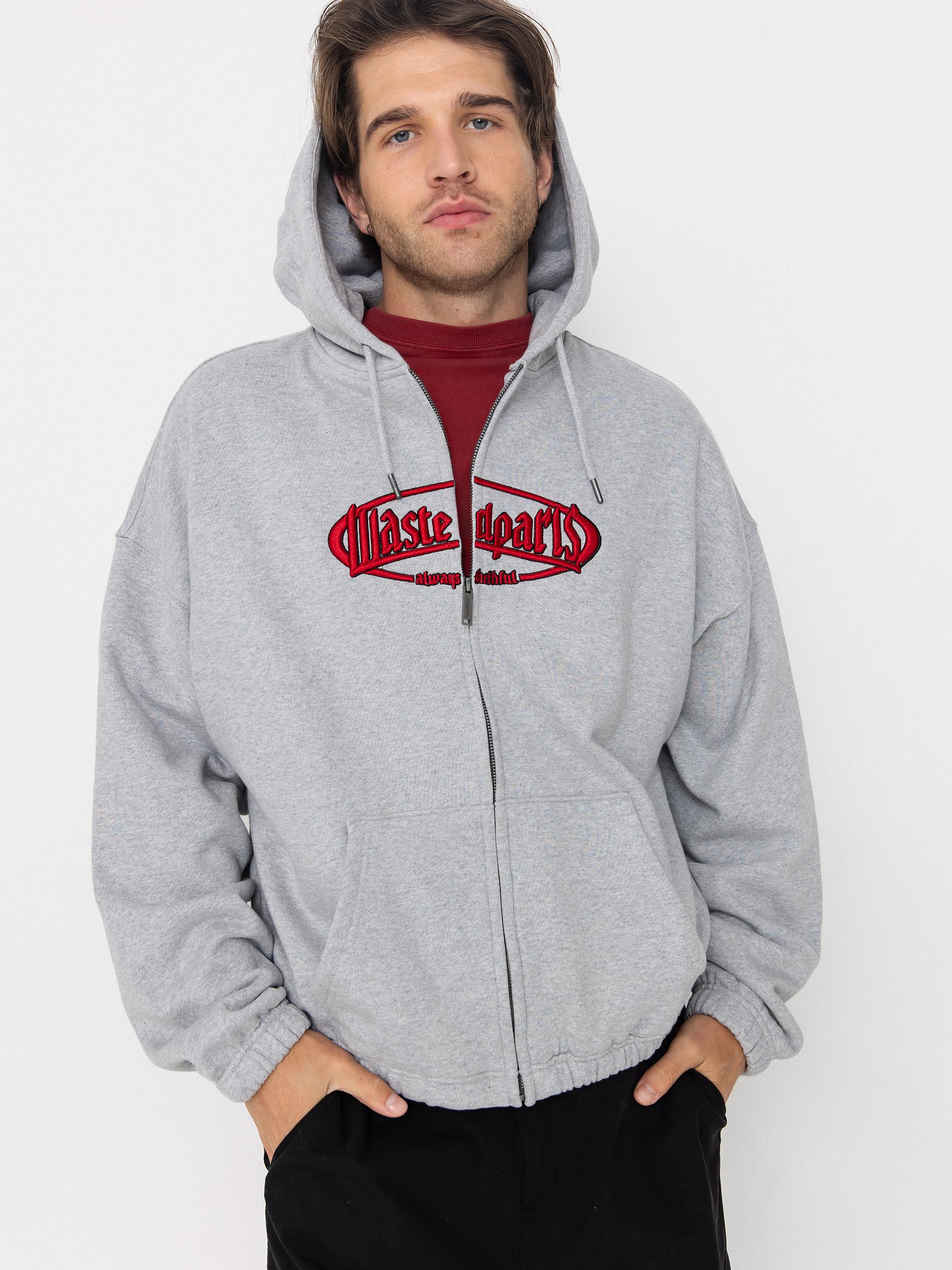 Bluza z kapturem Wasted Paris Yard Boxy ZHD (ash grey)