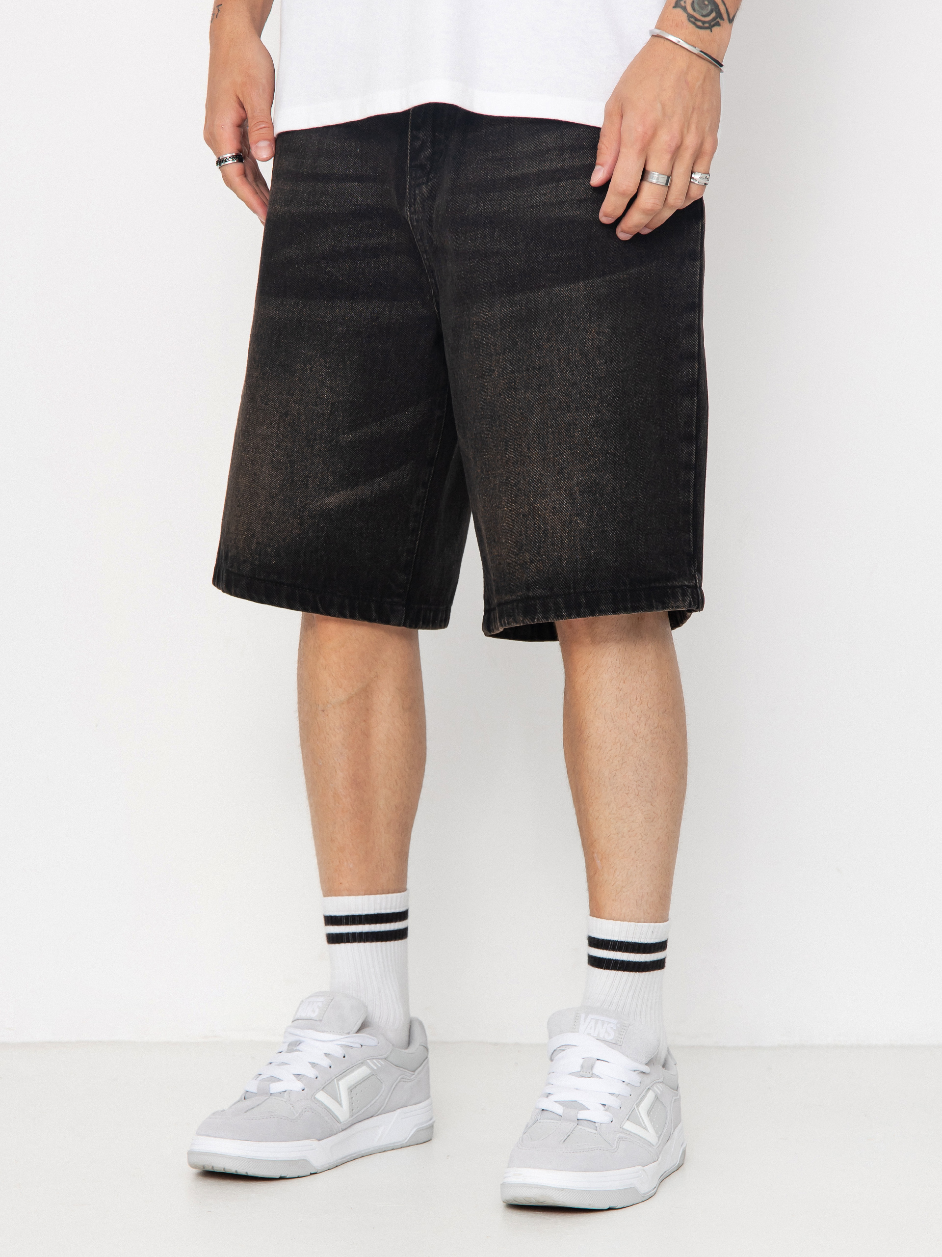Szorty Wasted Paris Sandblast Casper (faded black)