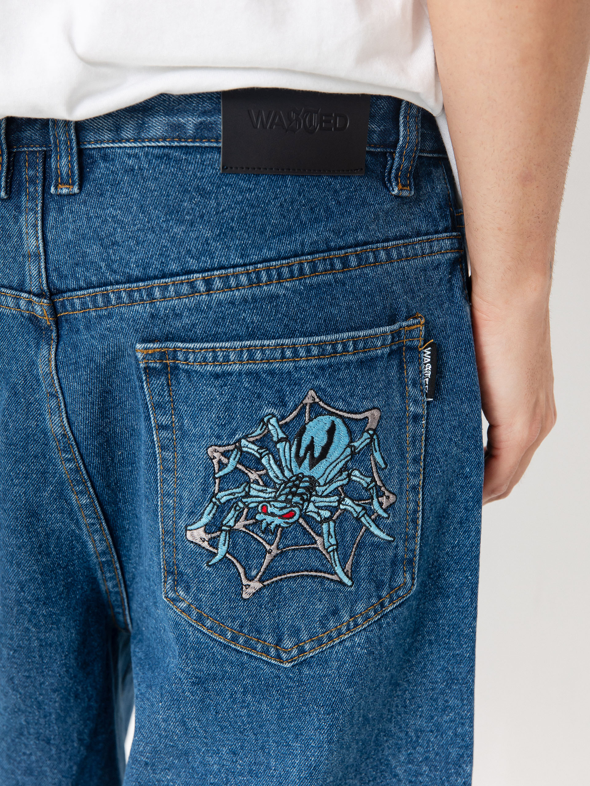 Szorty Wasted Paris Prey Casper (washed blue)