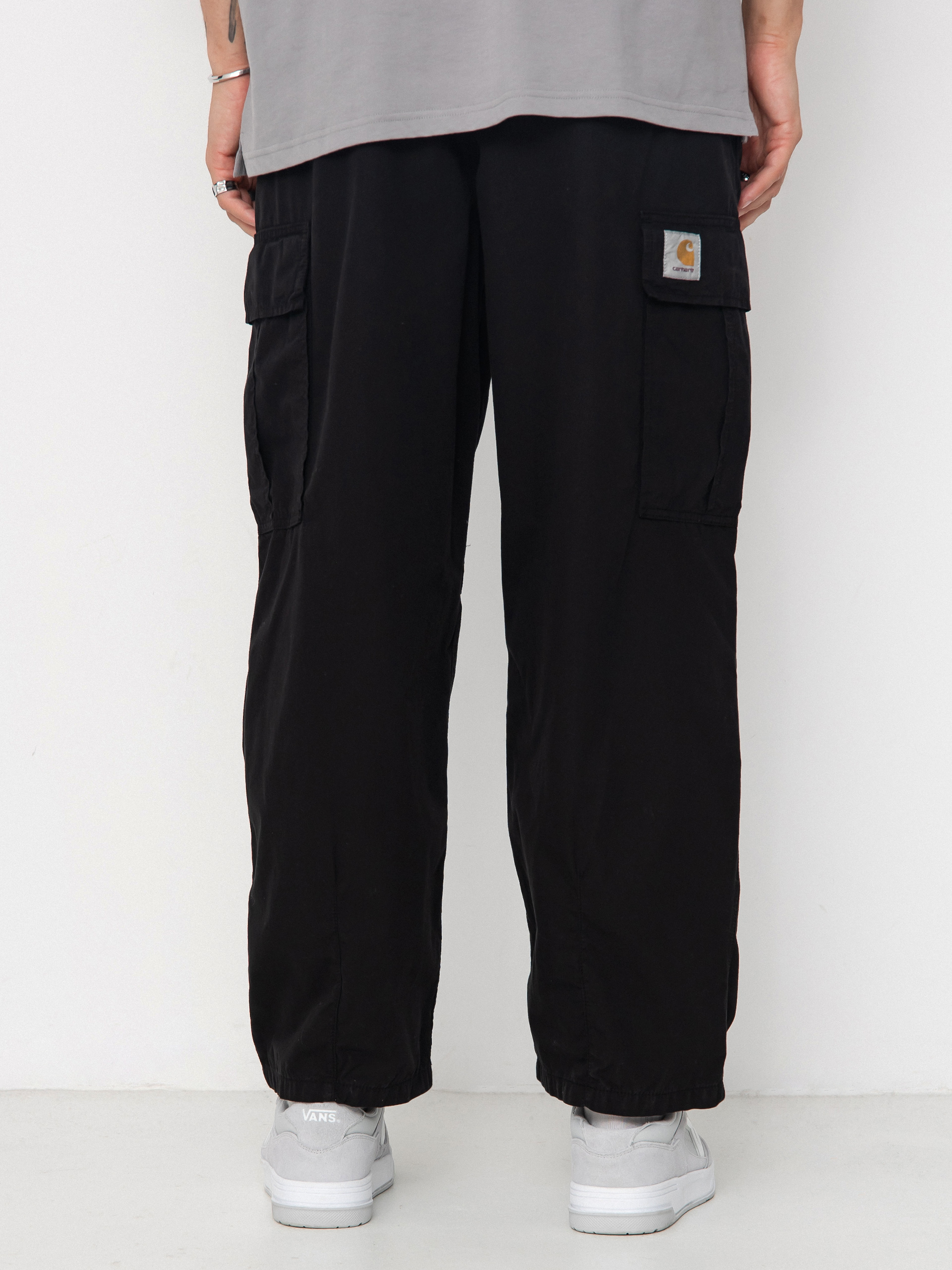 Spodnie Carhartt WIP Cole Cargo (black/garment dyed)