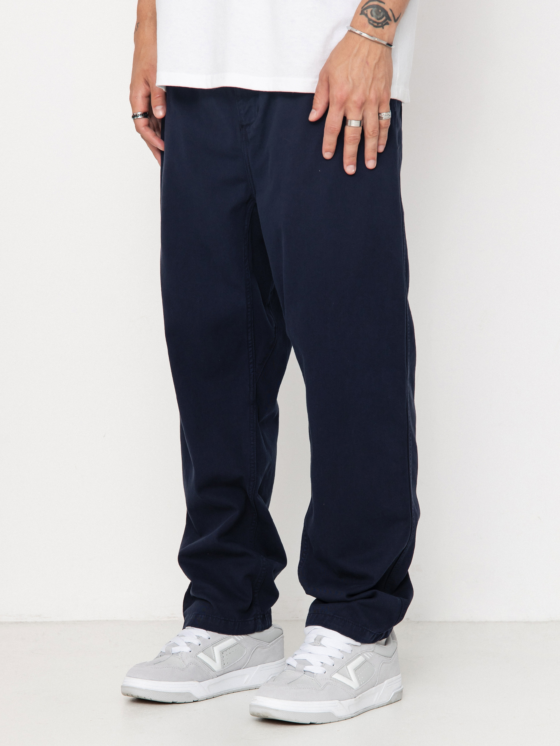Spodnie Carhartt WIP Flint (dark navy/garment dyed)