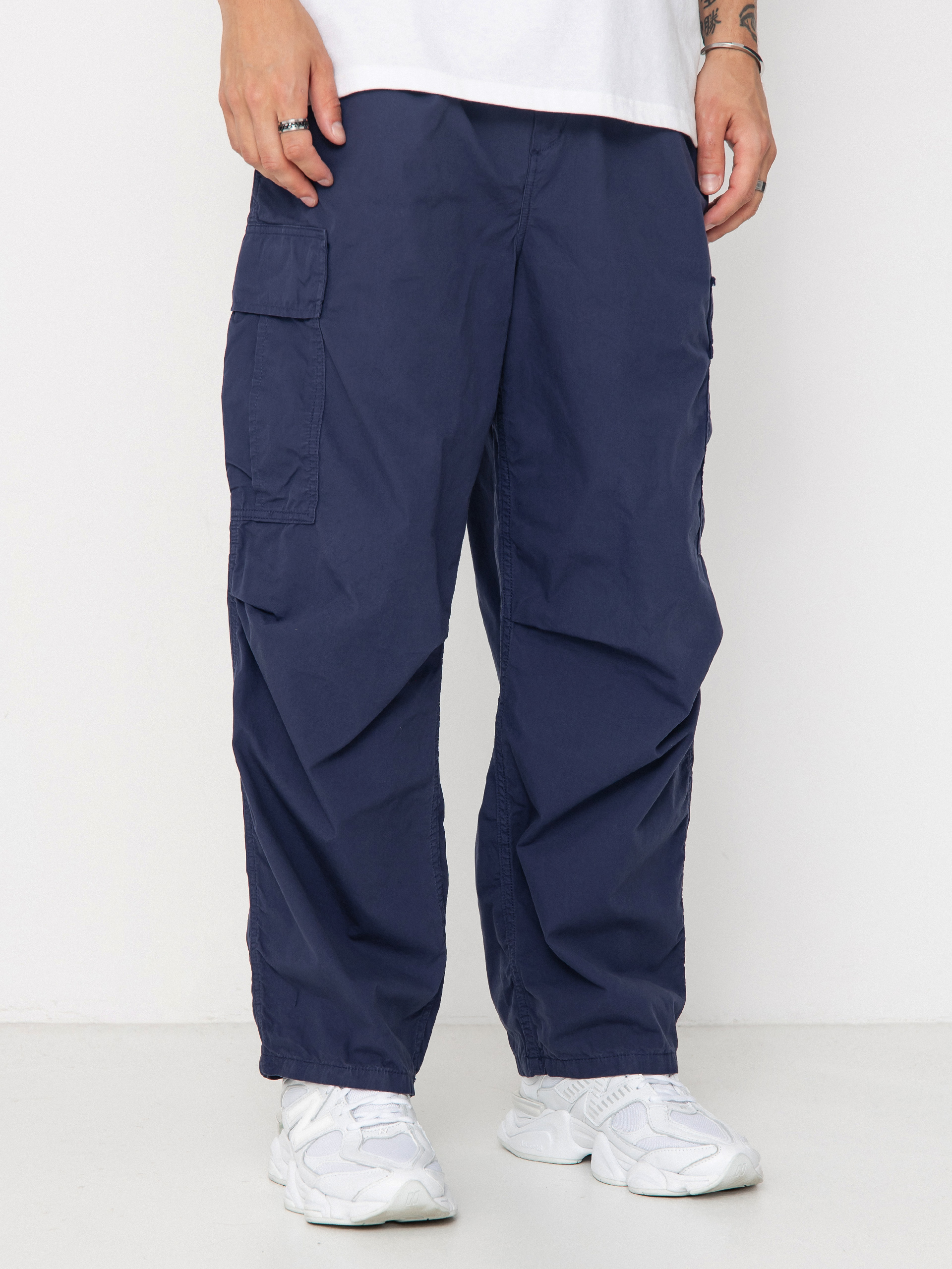 Spodnie Carhartt WIP Cole Cargo (blue/garment dyed)
