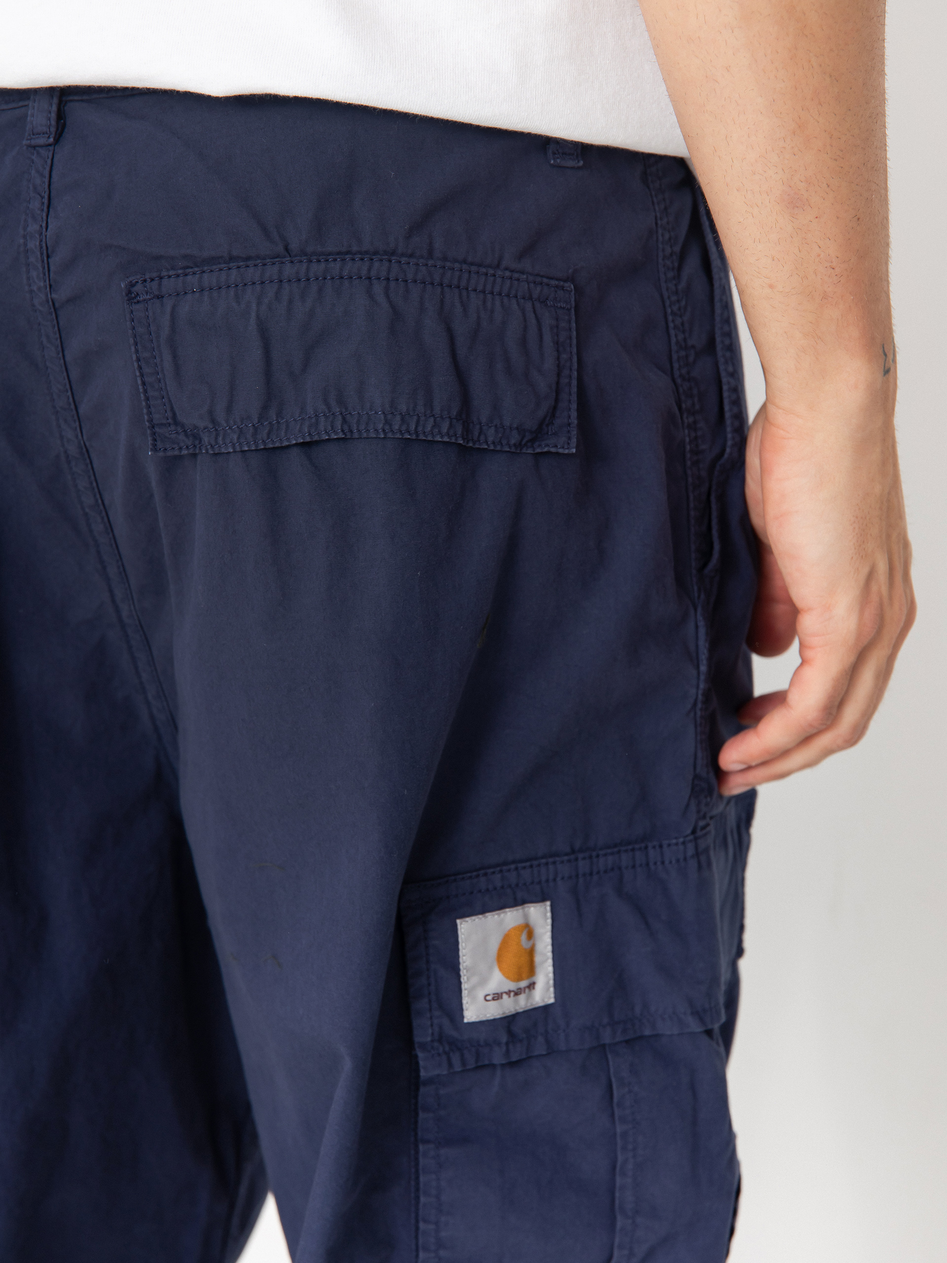 Spodnie Carhartt WIP Cole Cargo (blue/garment dyed)