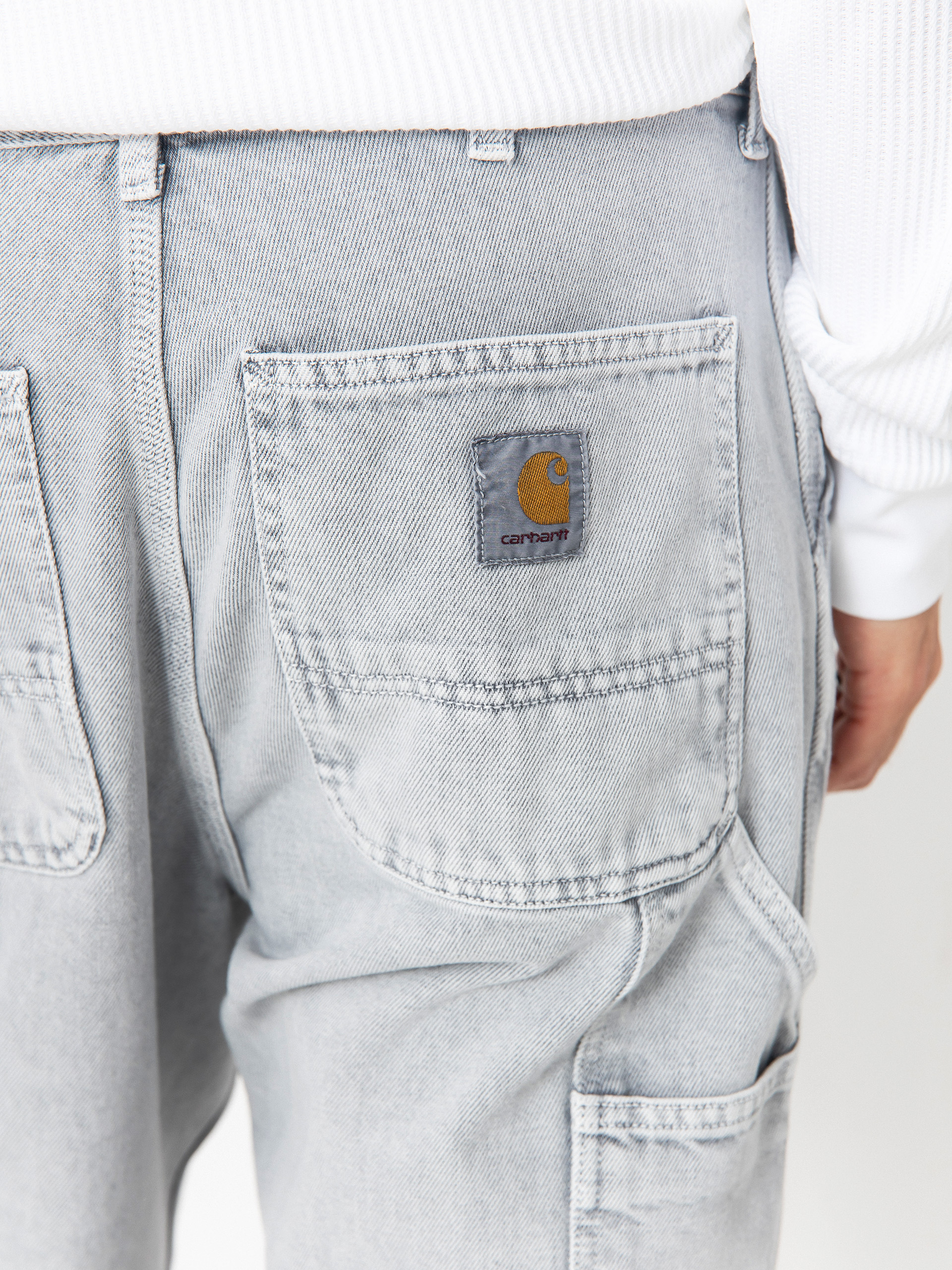 Spodnie Carhartt WIP Single Knee (black/chalk wash)