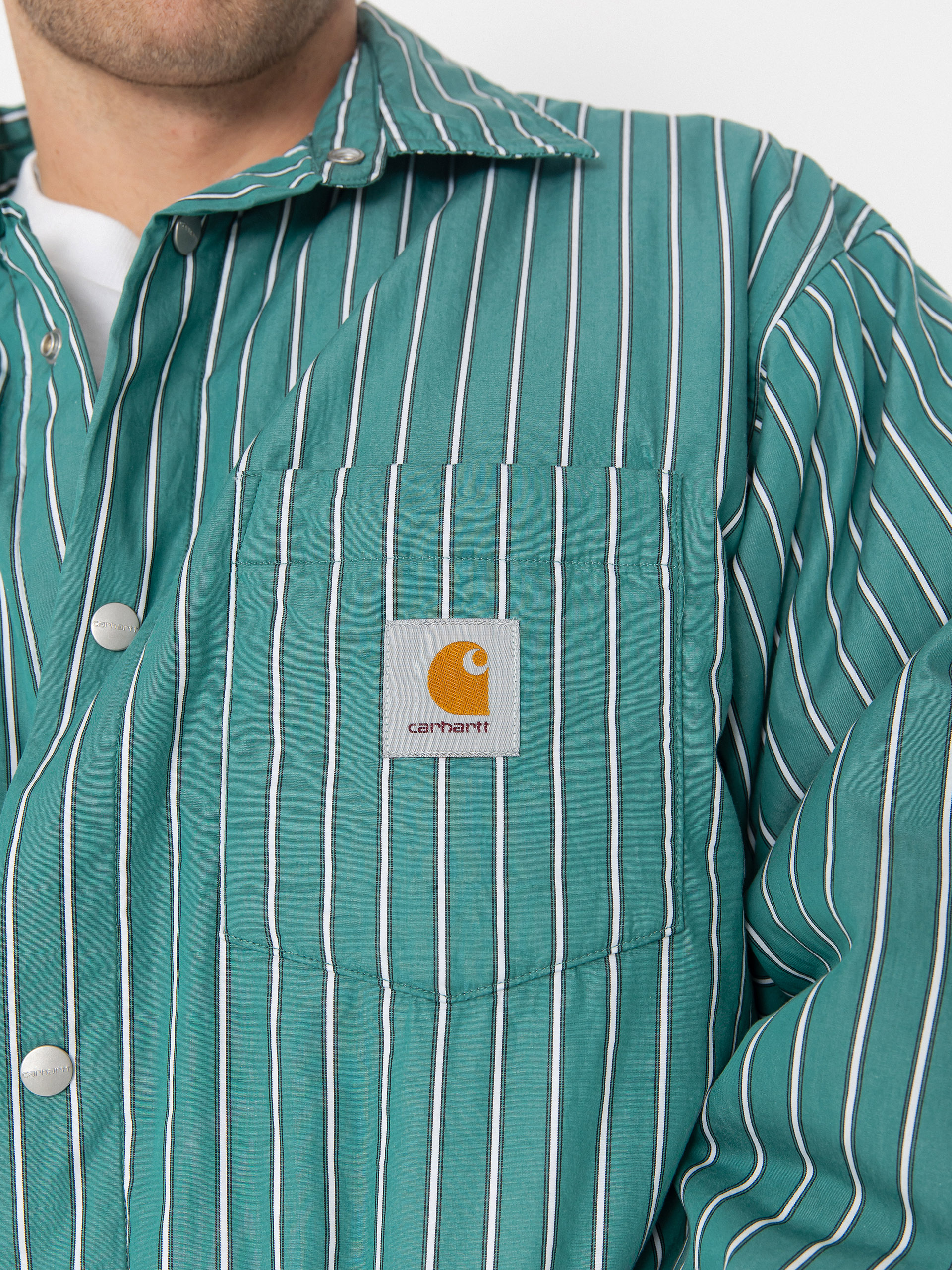Kurtka Carhartt WIP Grimsby (grimsby stripe/saguaro)