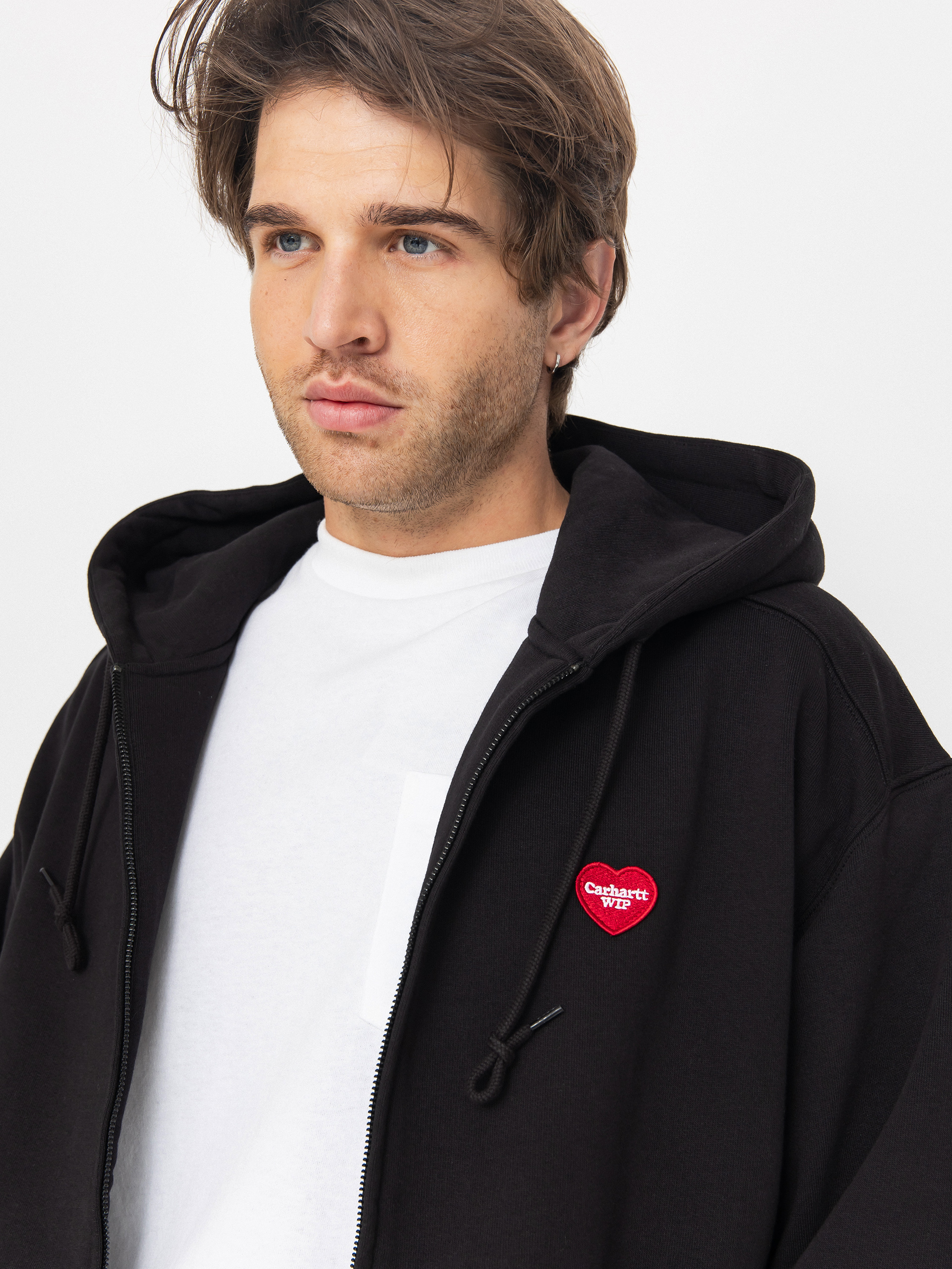 Bluza z kapturem Carhartt WIP Heart II Hartt ZHD (black)