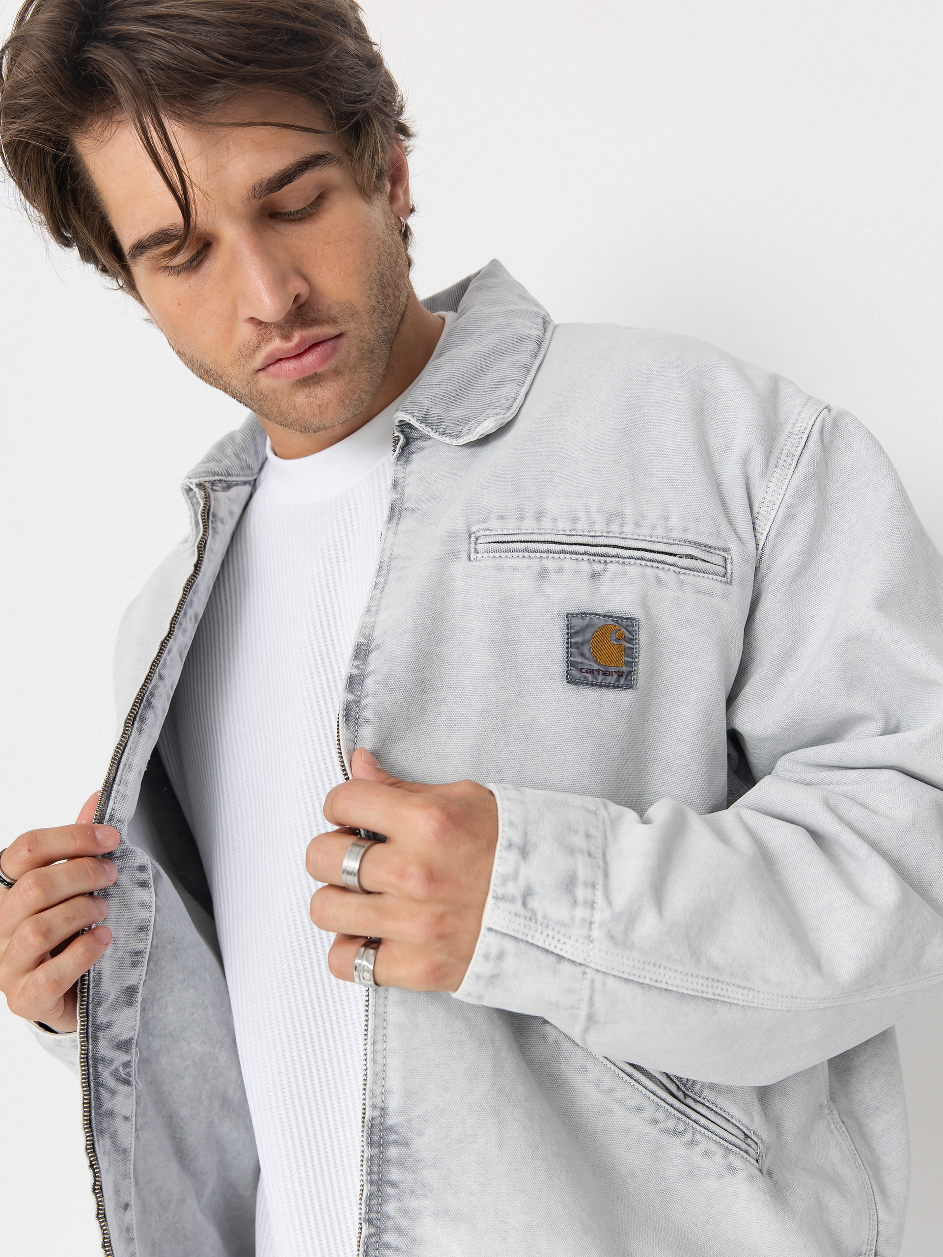 Kurtka Carhartt WIP OG Detroit (black/black/chalk wash)