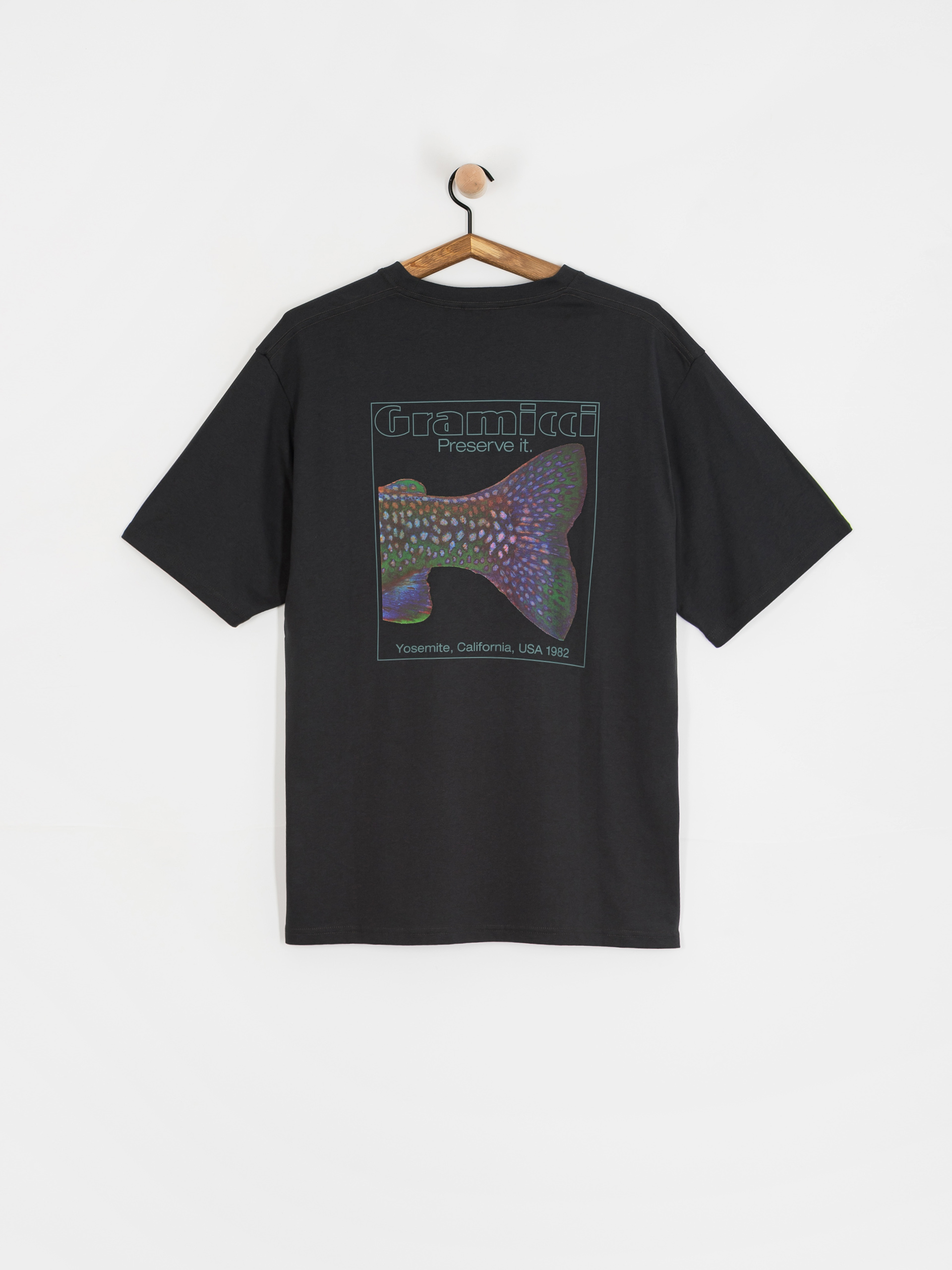 T-shirt Gramicci Trouttail (vintage black)