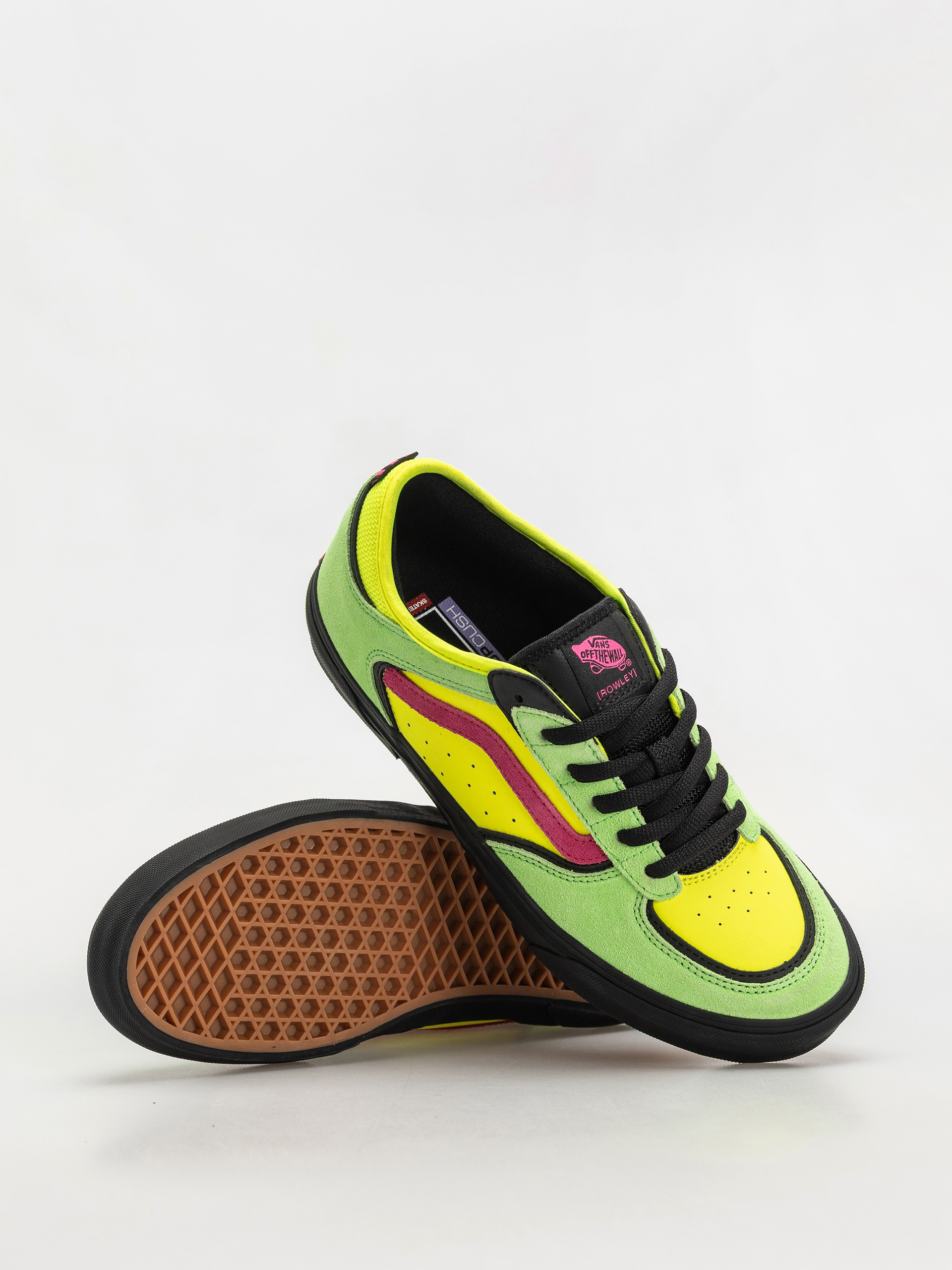 Buty Vans Skate Rowley (neon pink/green)