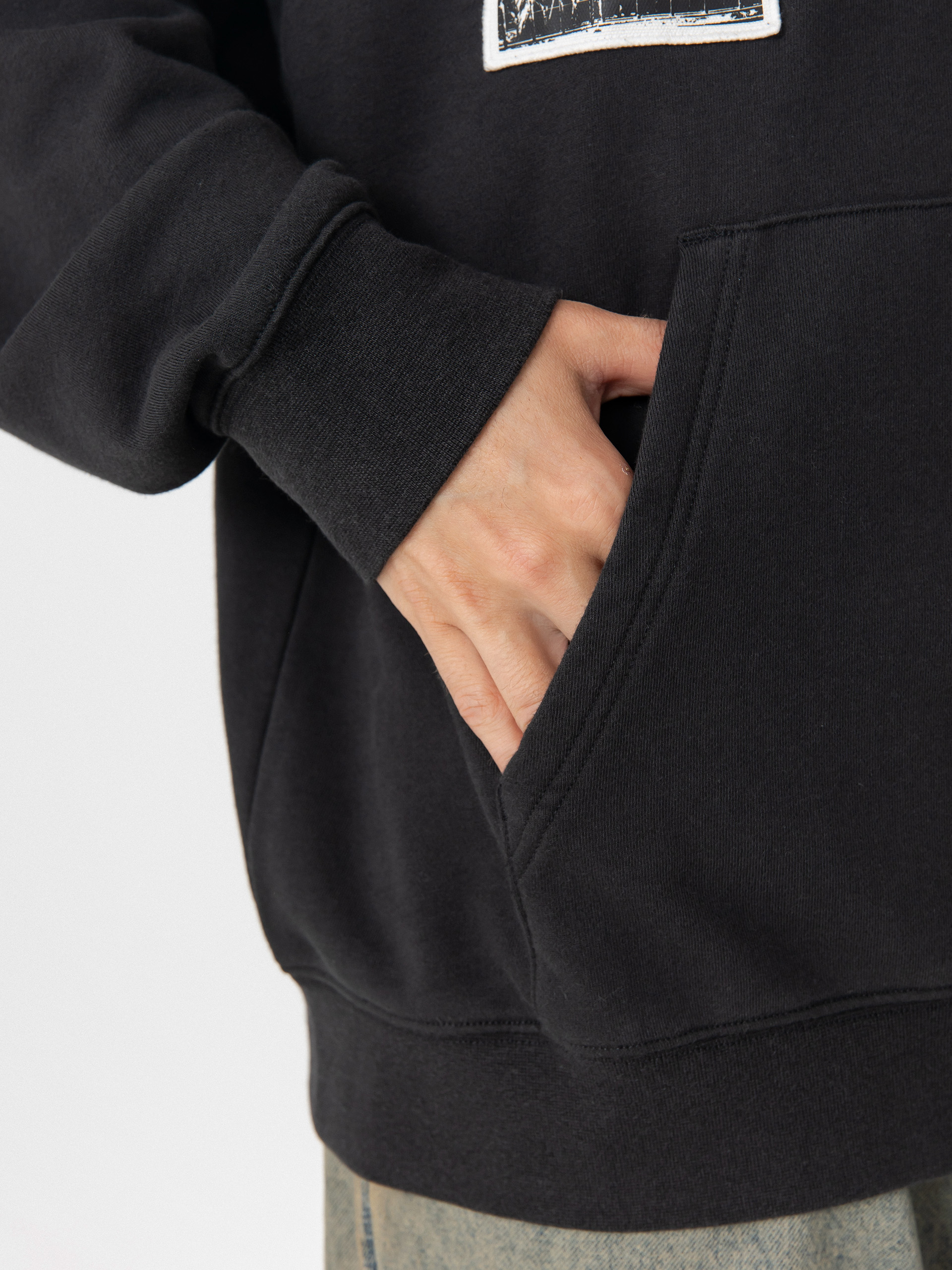 Bluza z kapturem Vans Punk Patch HD (black)