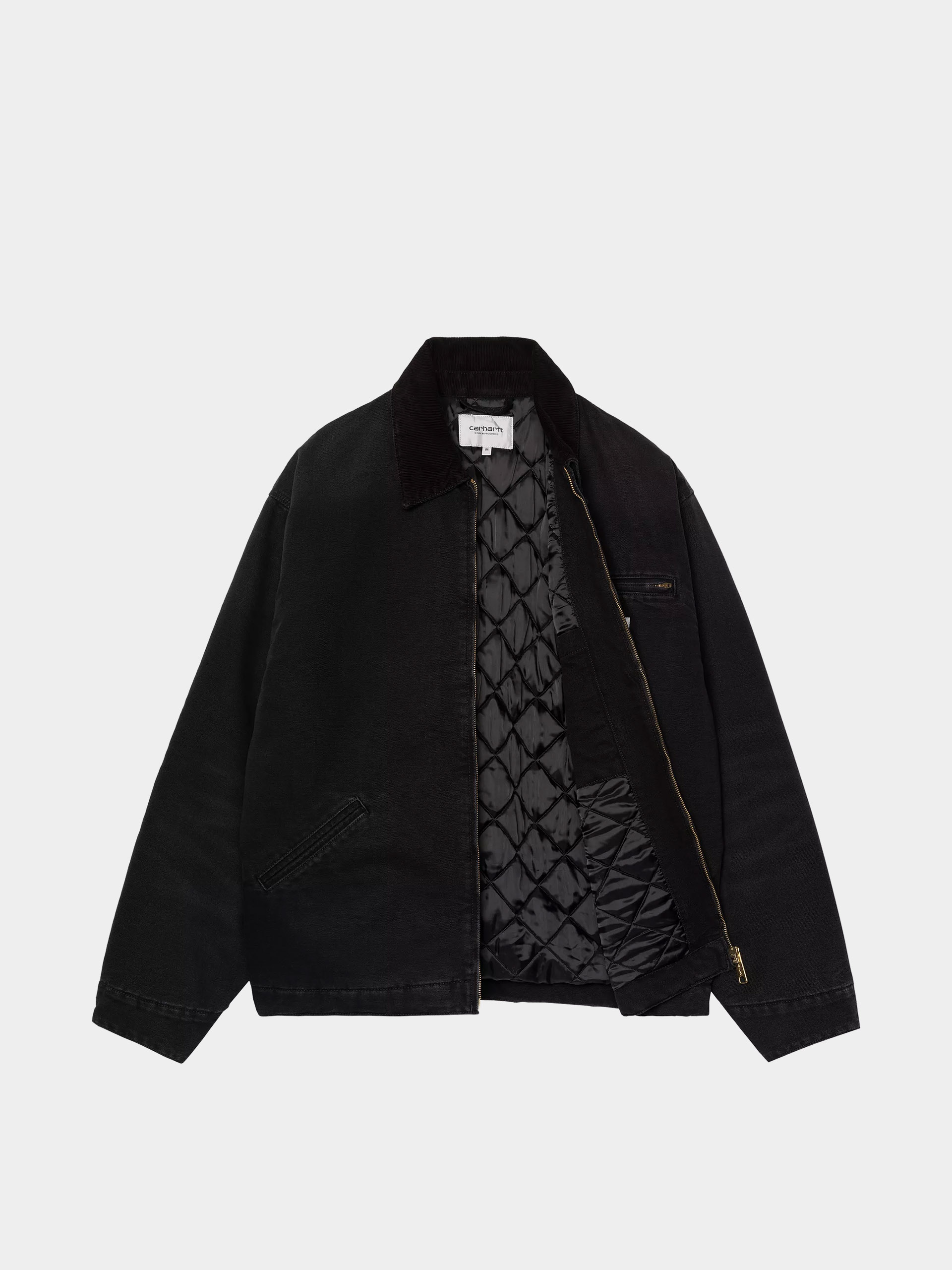 Kurtka Carhartt WIP OG Detroit (black/black/stone canvas)