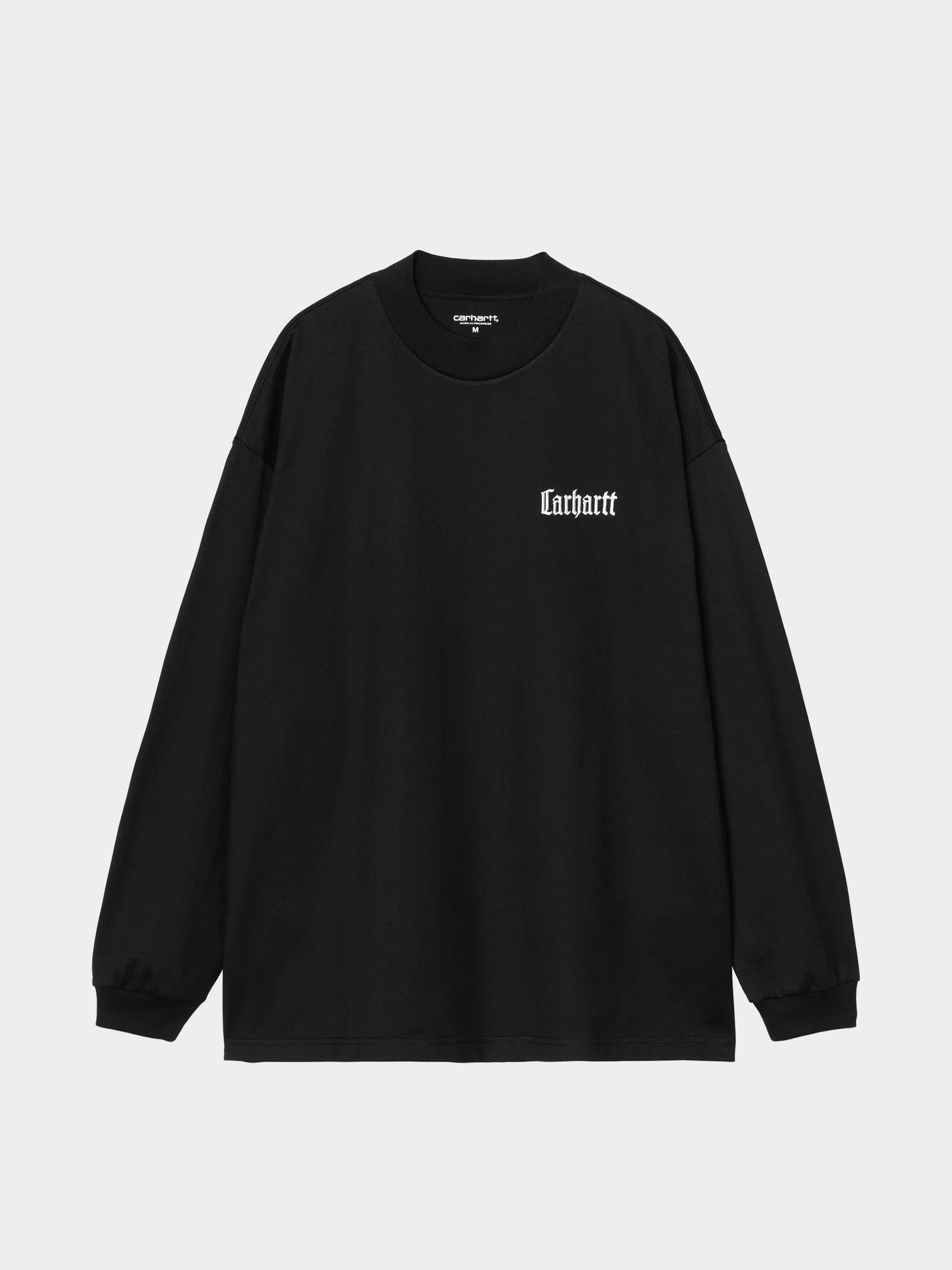 Longsleeve Carhartt WIP Schooling Mockneck (black/wax)