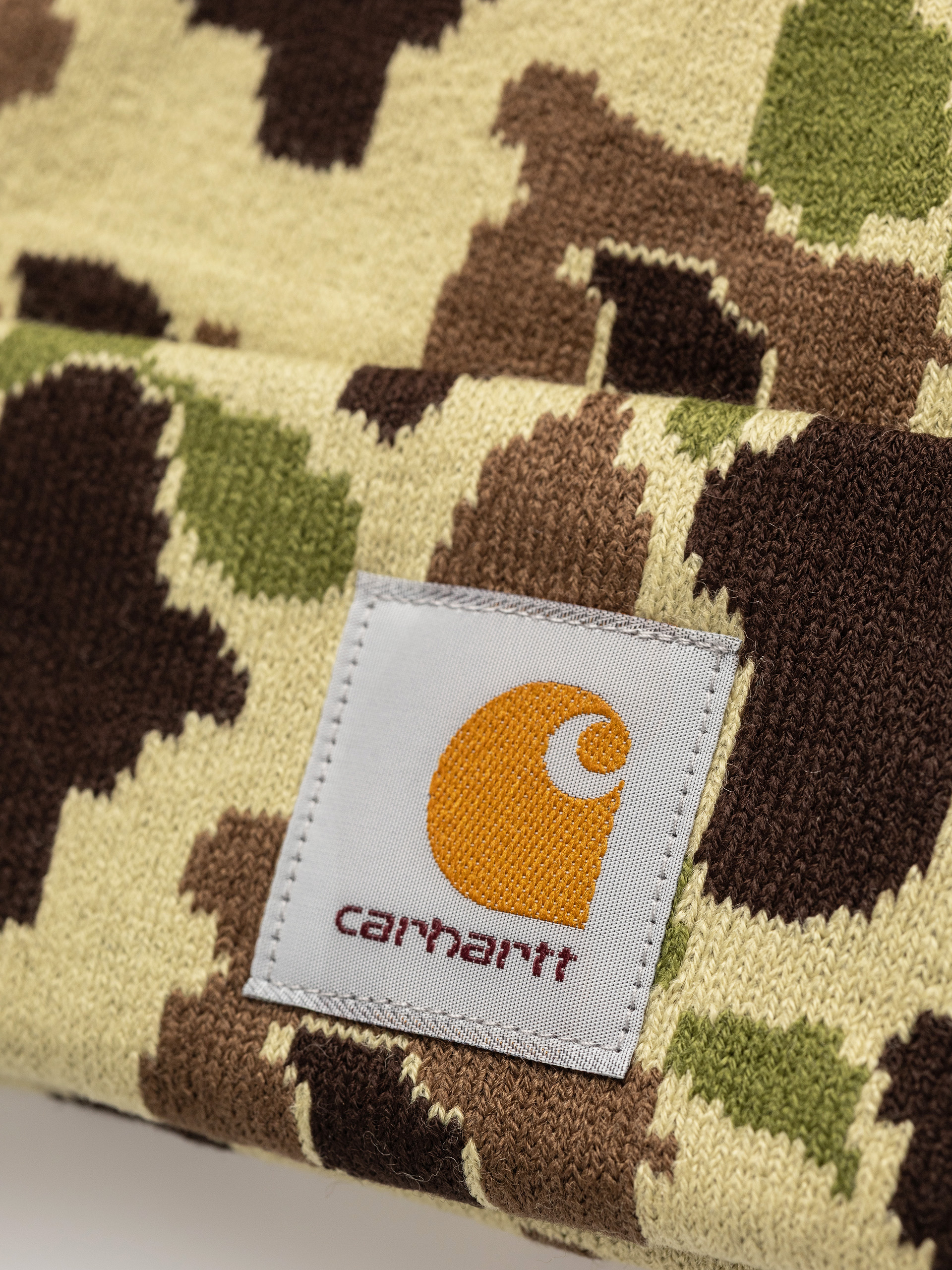 Czapka zimowa Carhartt WIP Camo Duck (camo duck jacquard/green)