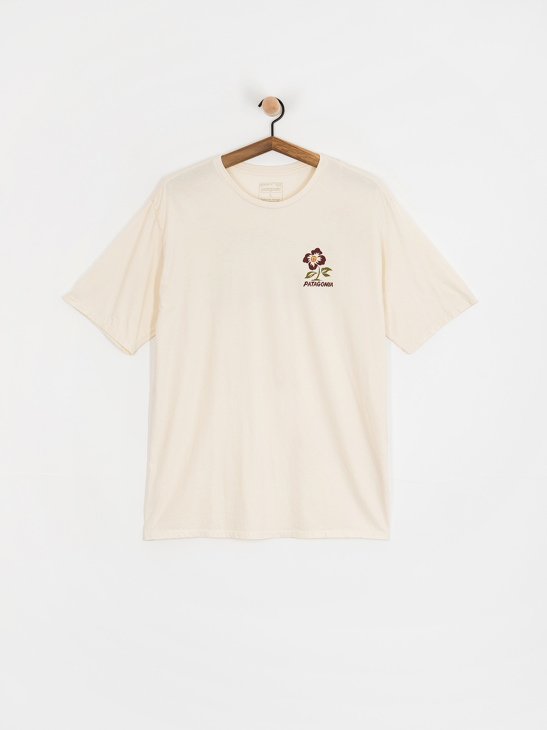T-shirt Patagonia Balance Organic (peace seeds undyed natural)