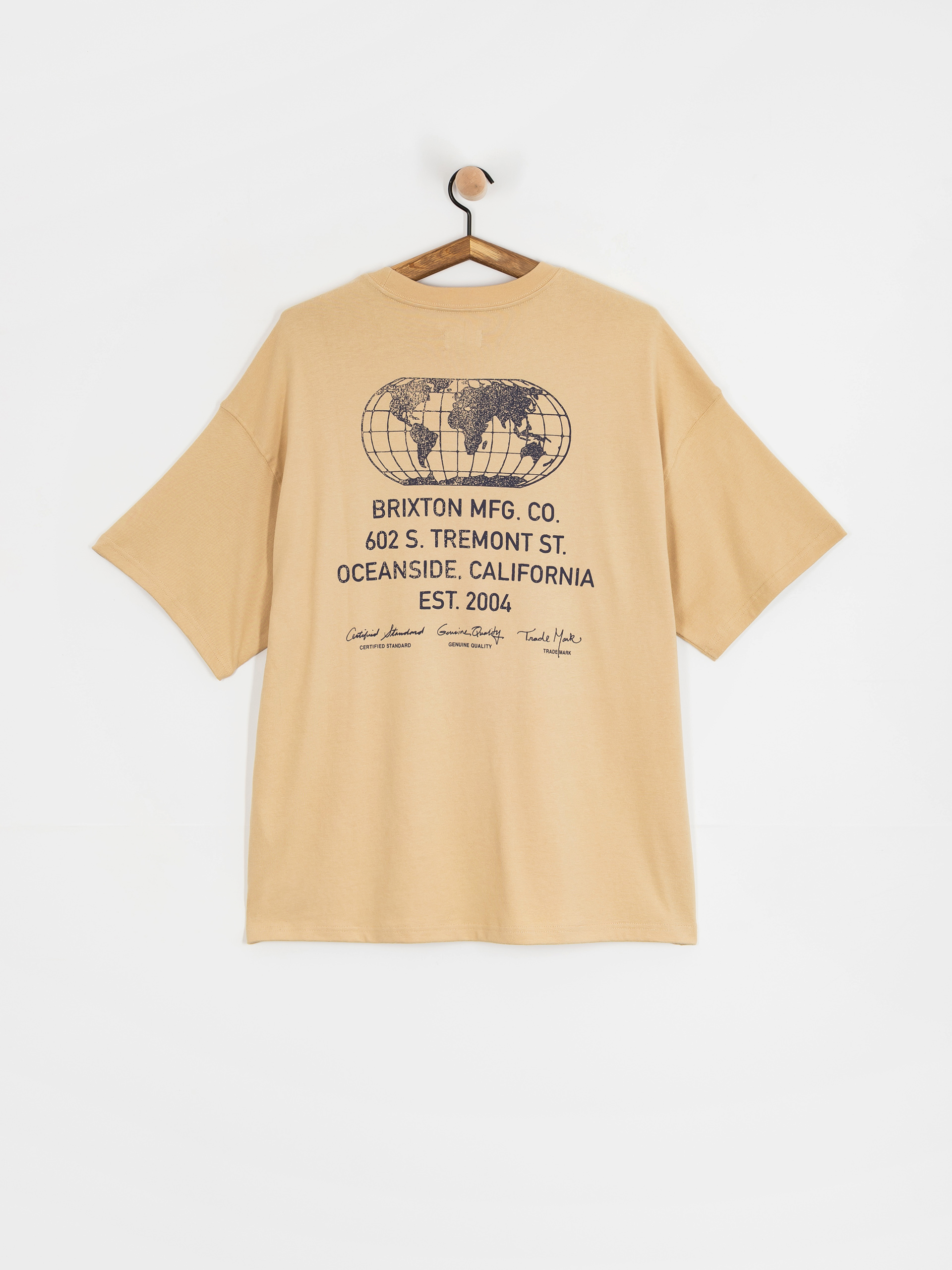 T-shirt Brixton Union Hw Relaxed (cream classic wash)