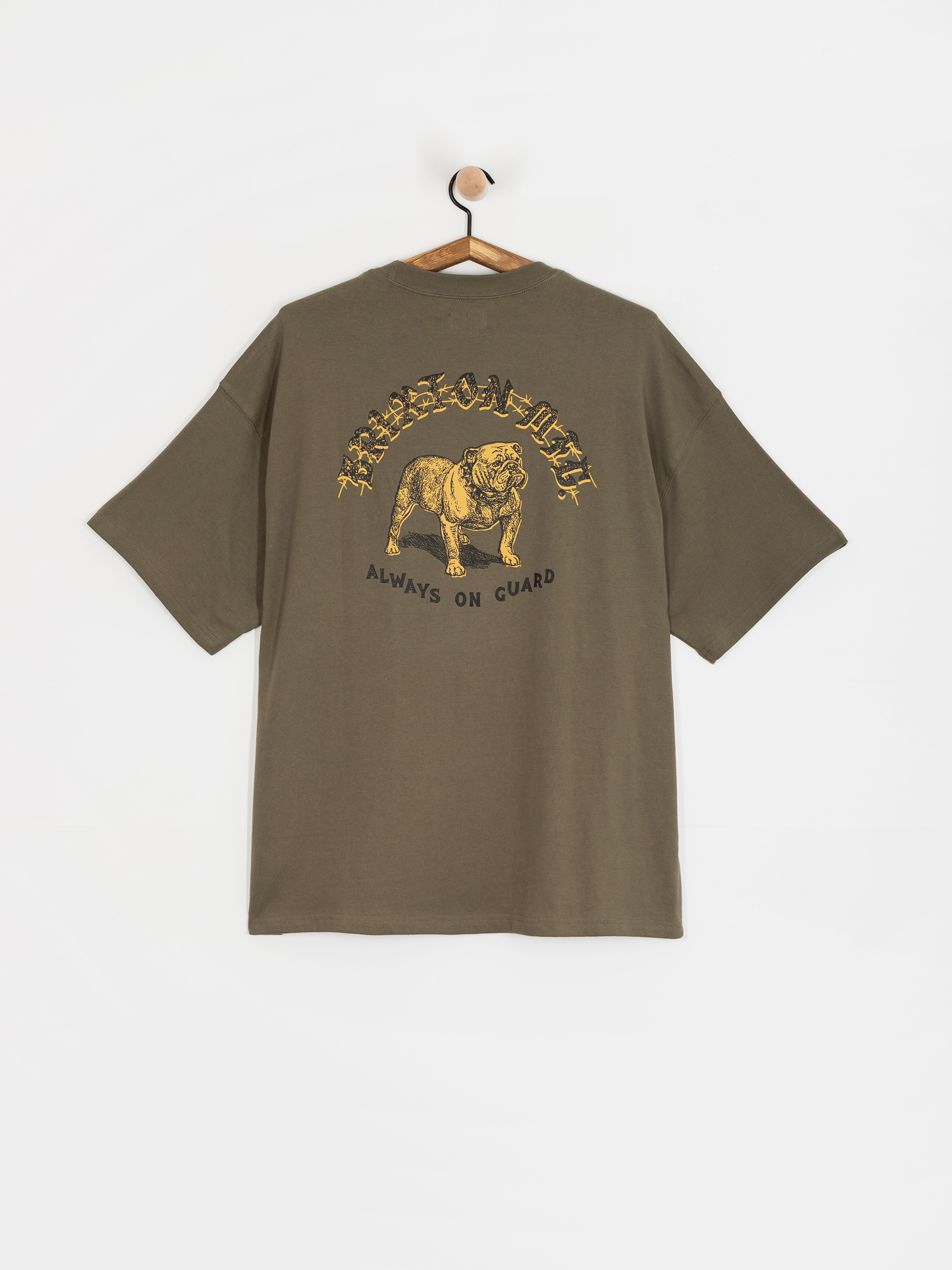 T-shirt Brixton Bauer Hw Relaxed (olive surplus classic wash)