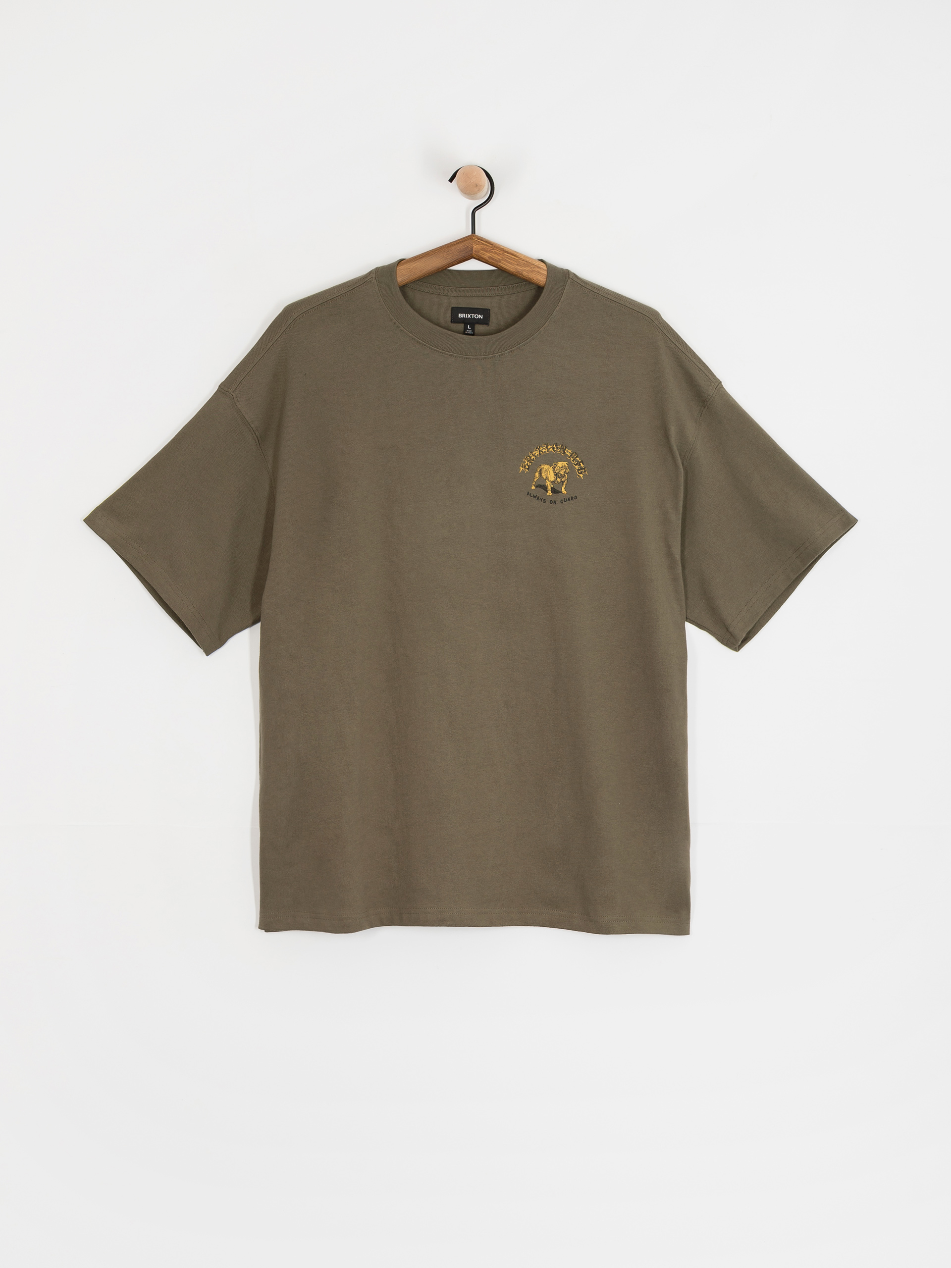 T-shirt Brixton Bauer Hw Relaxed (olive surplus classic wash)