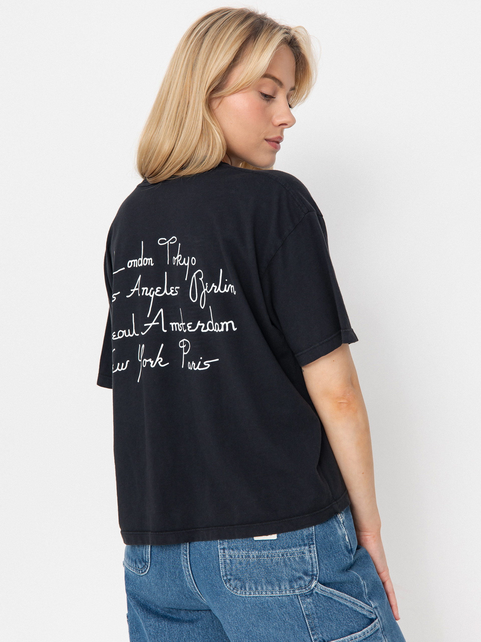 T-shirt OBEY Obey Scripty Cities Wmn (digital black)