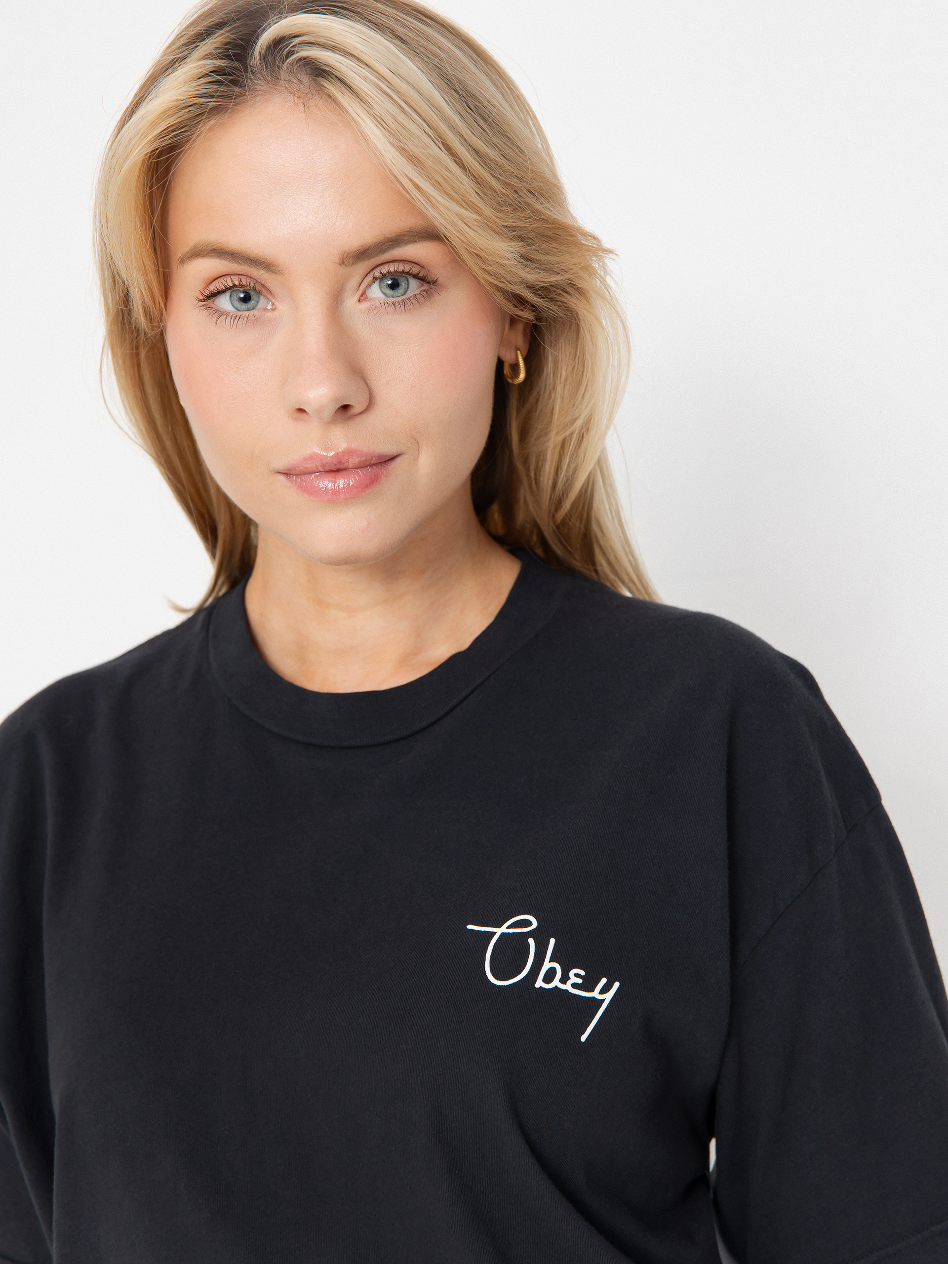 T-shirt OBEY Obey Scripty Cities Wmn (digital black)