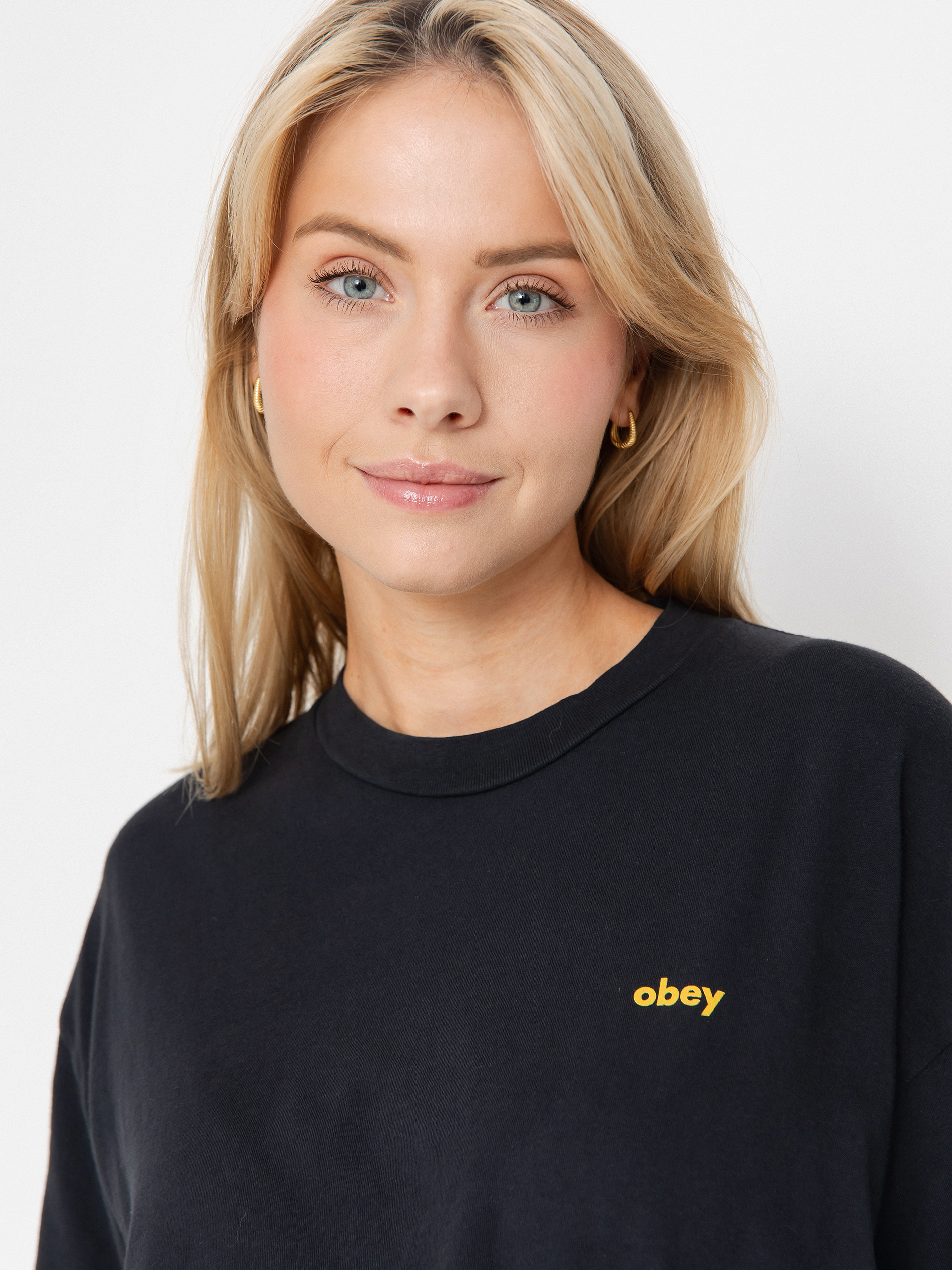 T-shirt OBEY Obey Listen To The Best Wmn (digital black)