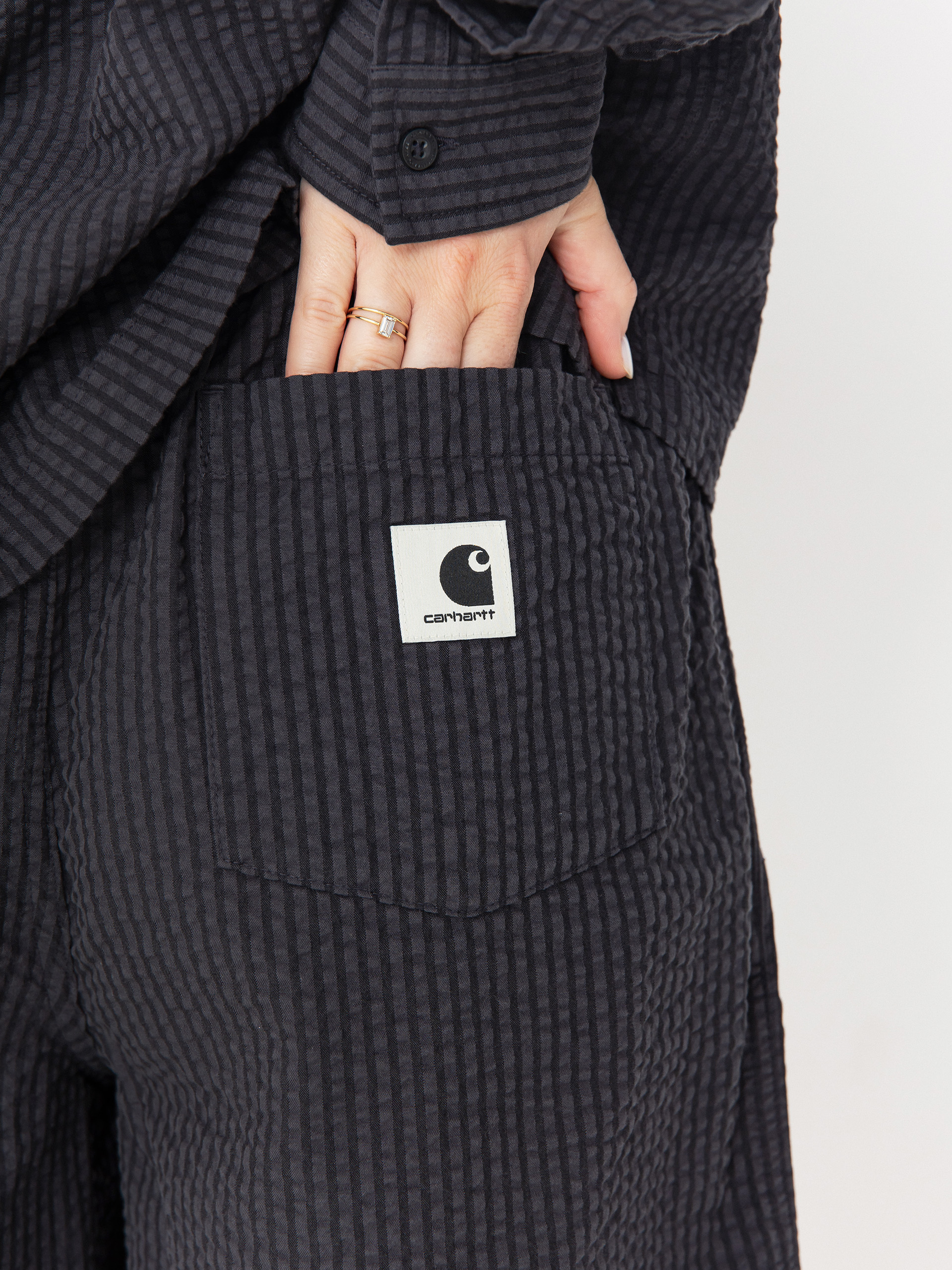 Szorty Carhartt WIP Toland Wmn (toland stripe/black)