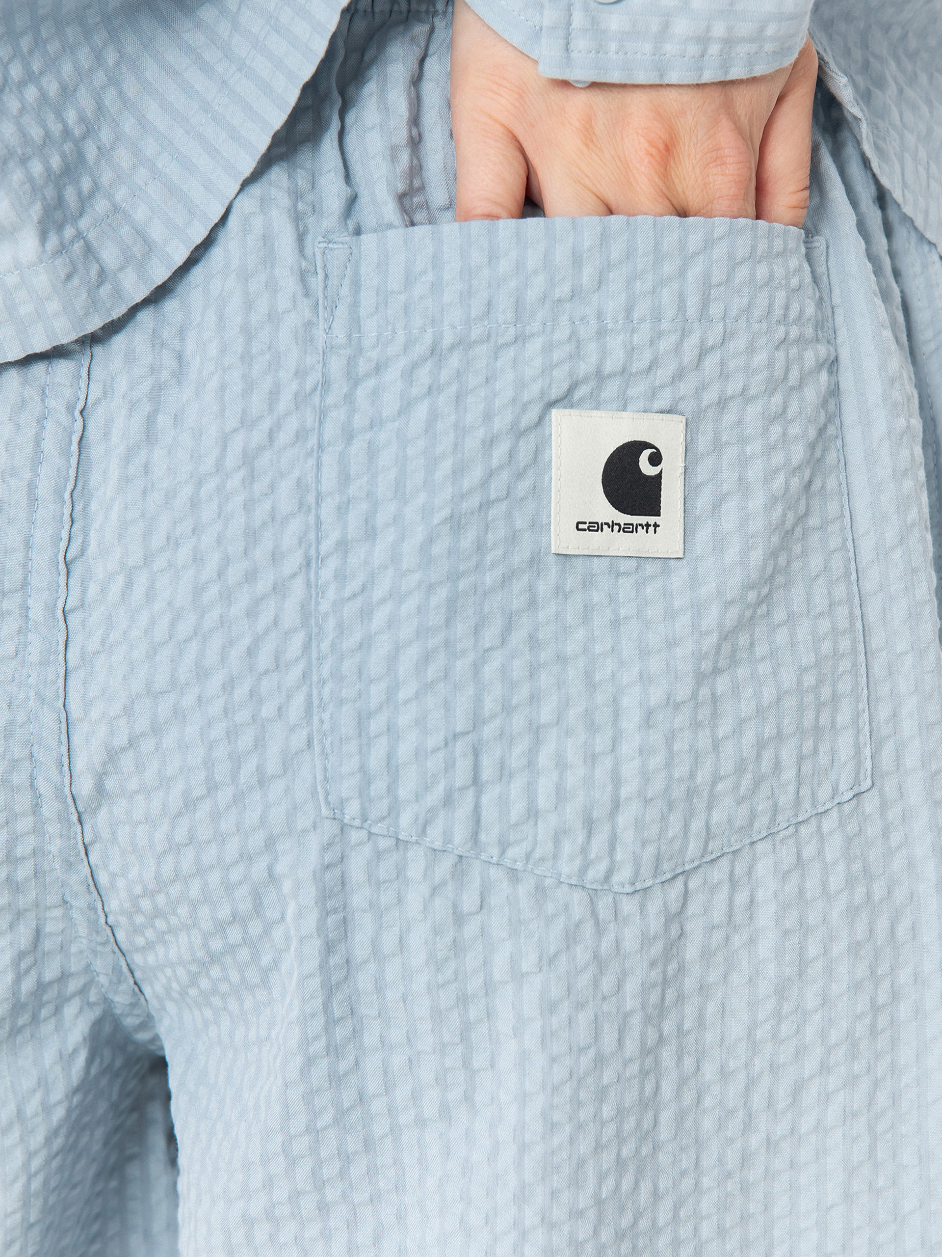 Szorty Carhartt WIP Toland Wmn (toland stripe/blue fog)