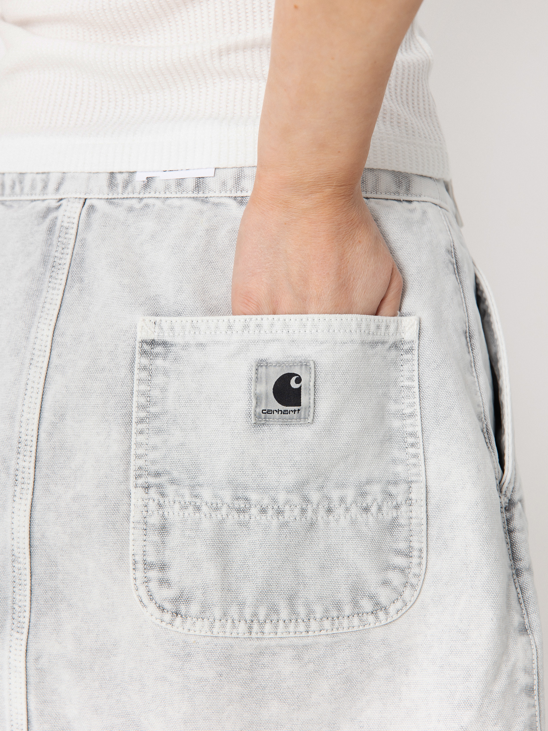 Spódnica Carhartt WIP Emery Wmn (black/chalk wash)