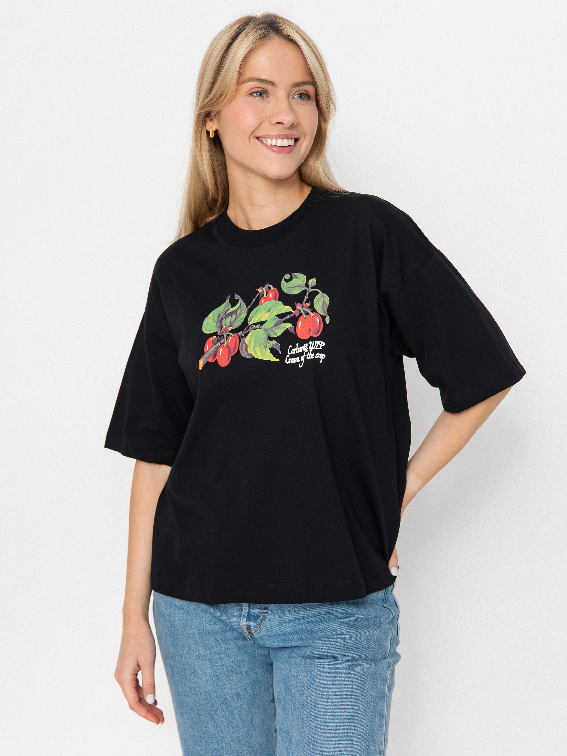 T-shirt Carhartt WIP Cream Of The Crop Wmn (black)