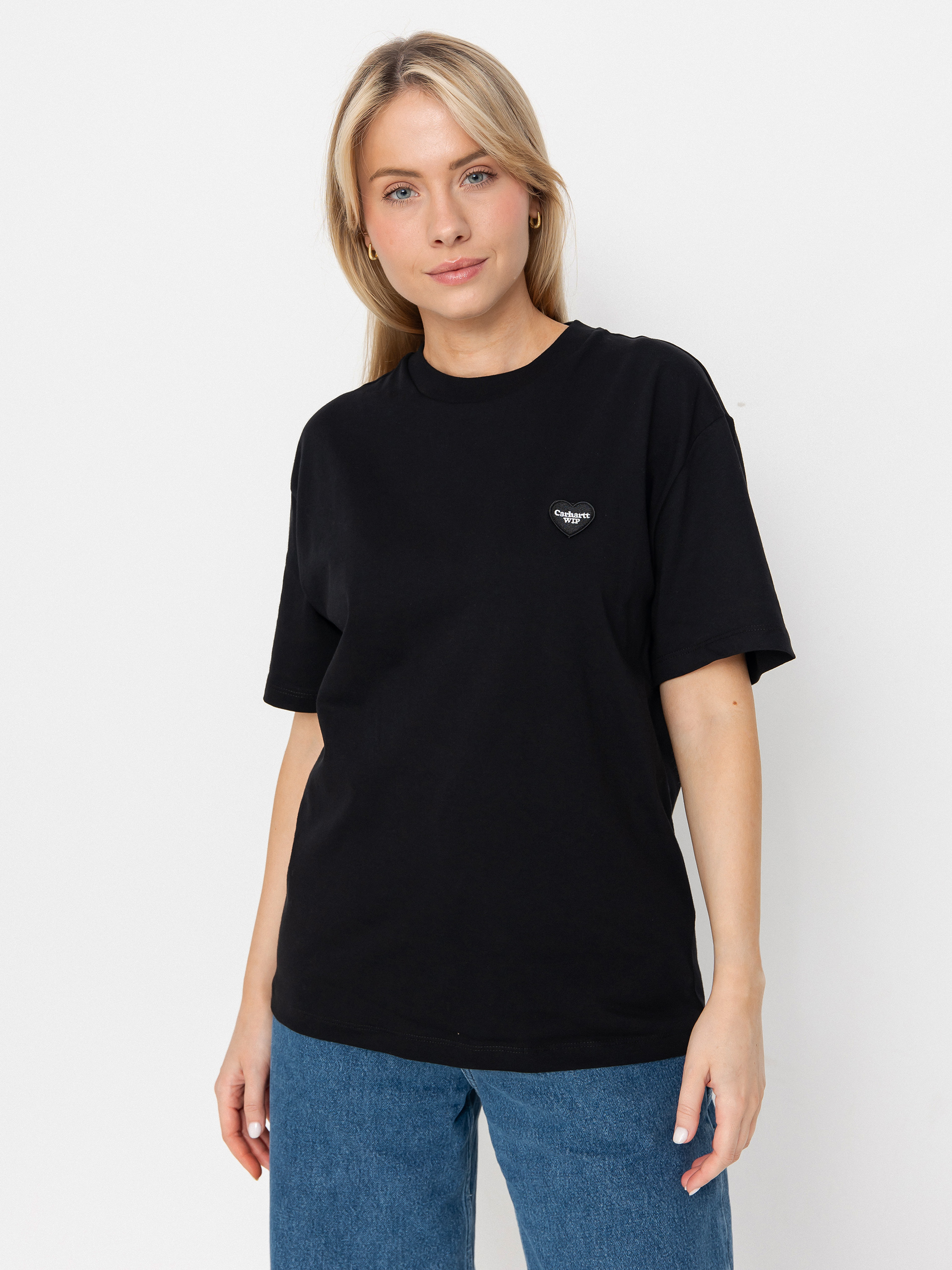 T-shirt Carhartt WIP Heart II Hartt Wmn (black)