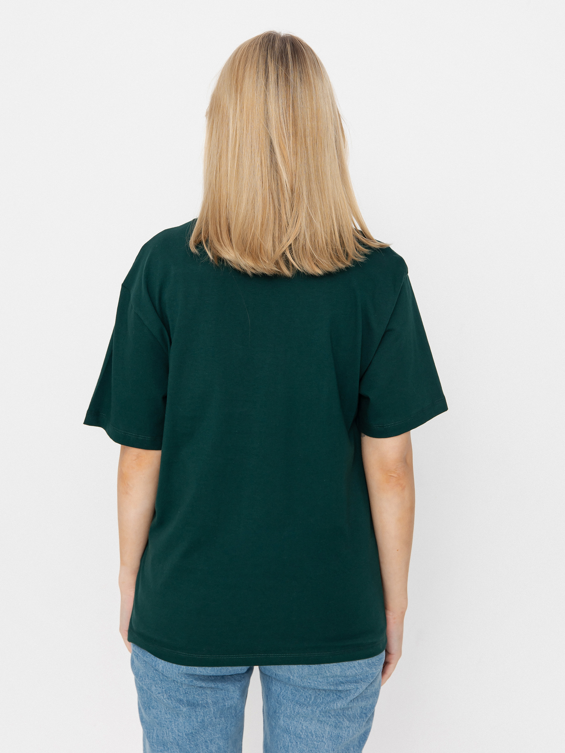 T-shirt Carhartt WIP Chase Wmn (dark fir/gold)