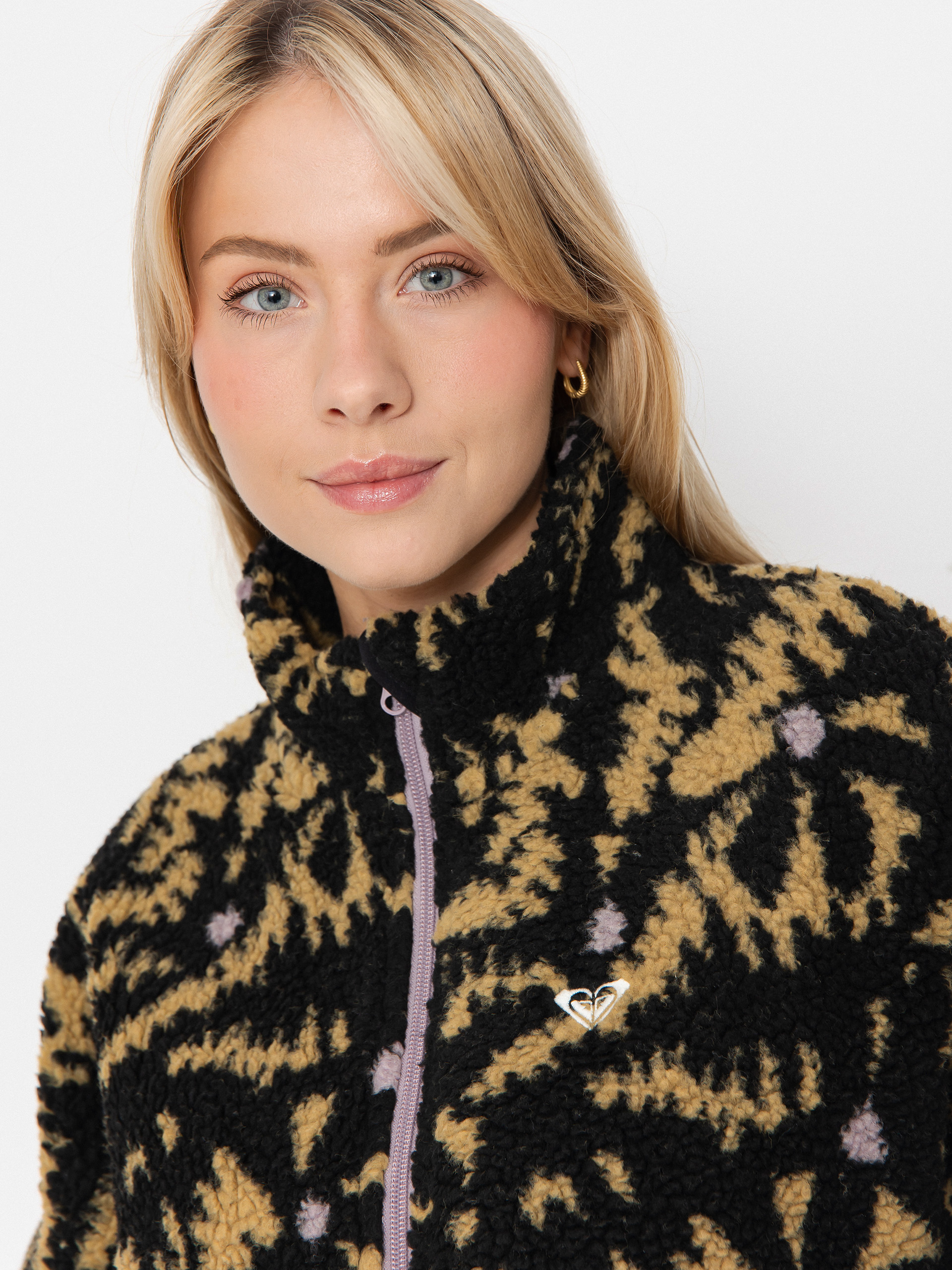 Damski Polar Roxy Boundless Spirit Zippered (anthracite big flowers)