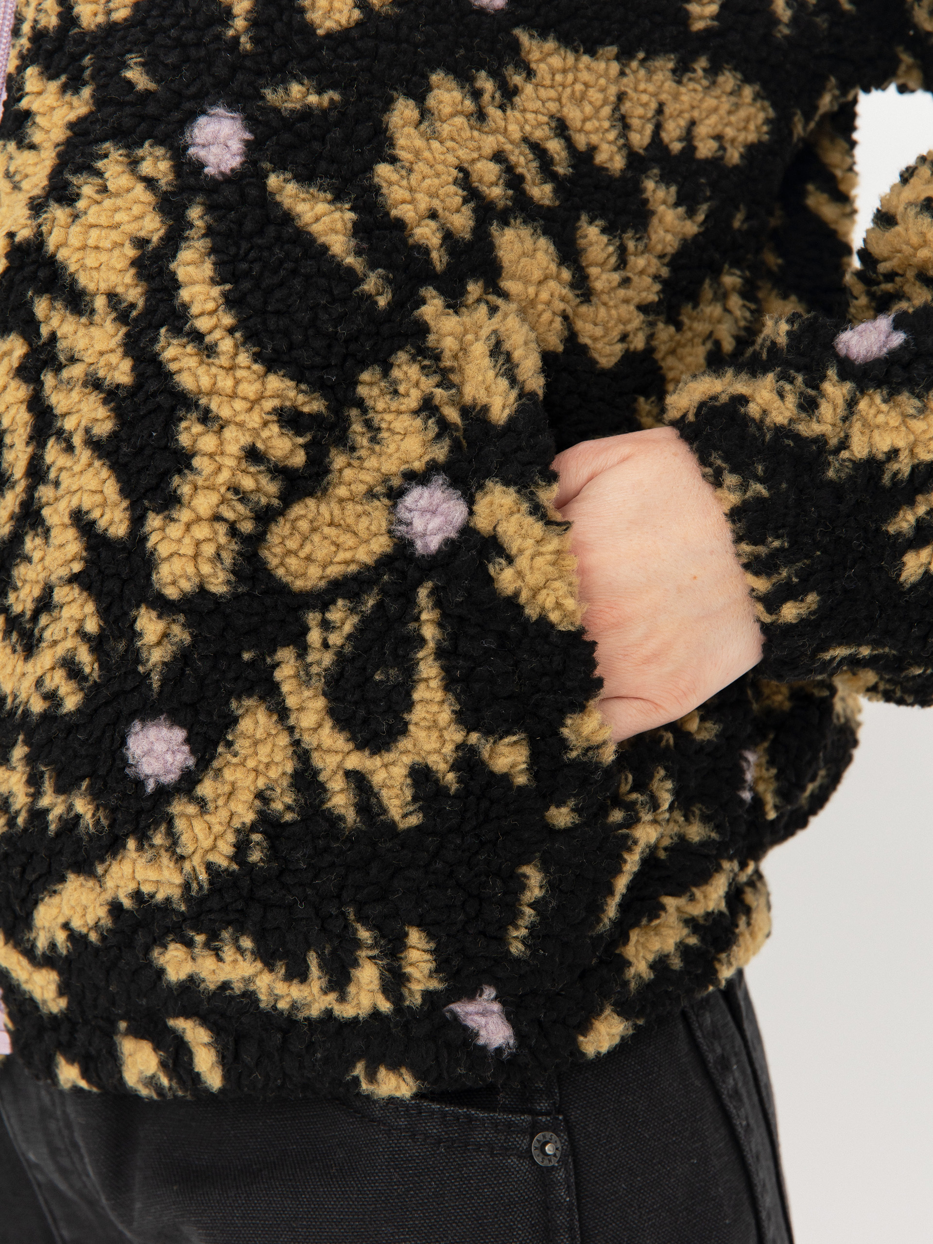 Damski Polar Roxy Boundless Spirit Zippered (anthracite big flowers)