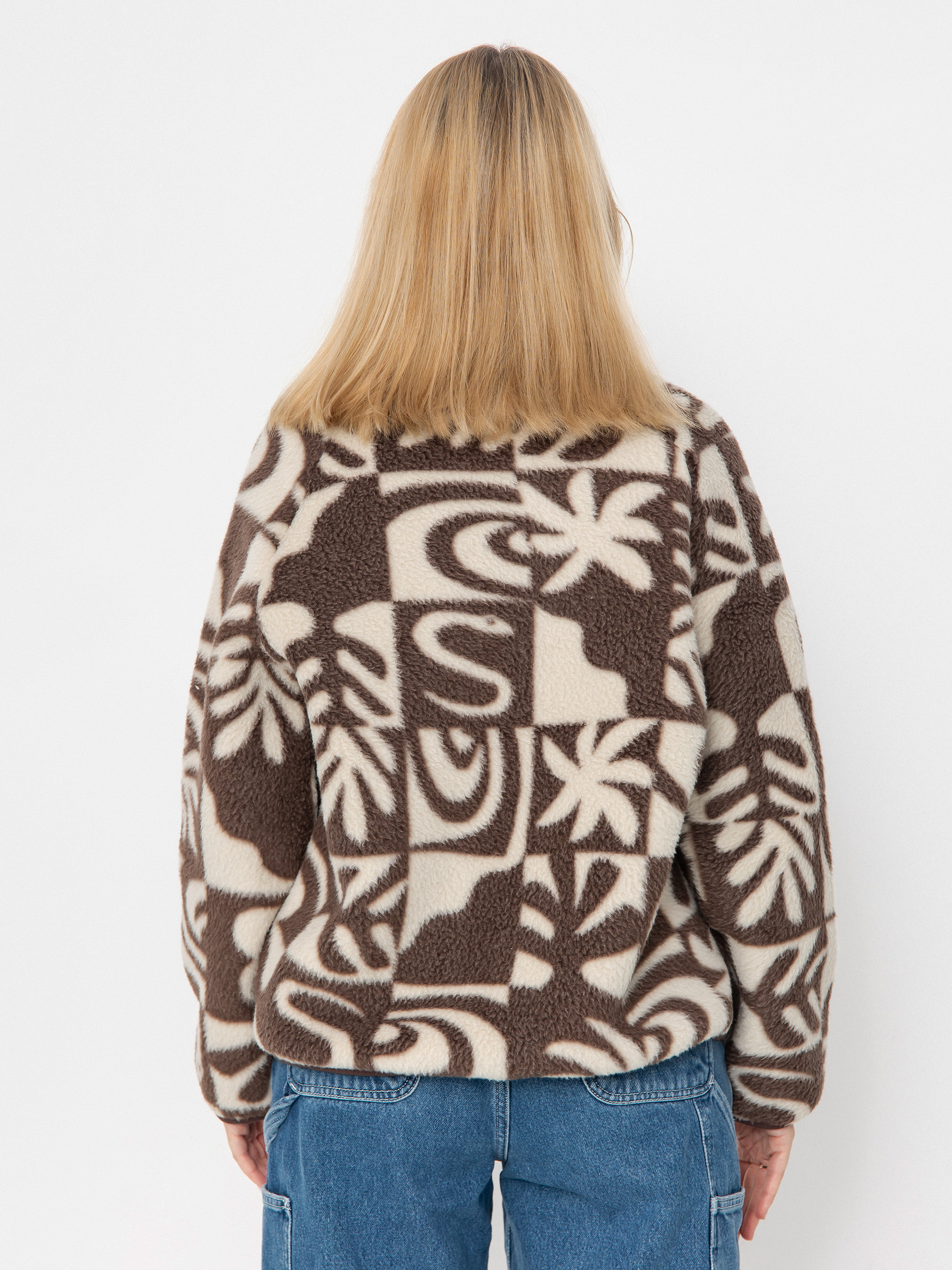 Damski Polar Quiksilver Chalok Sherpa (chocolate brown chalok checker)