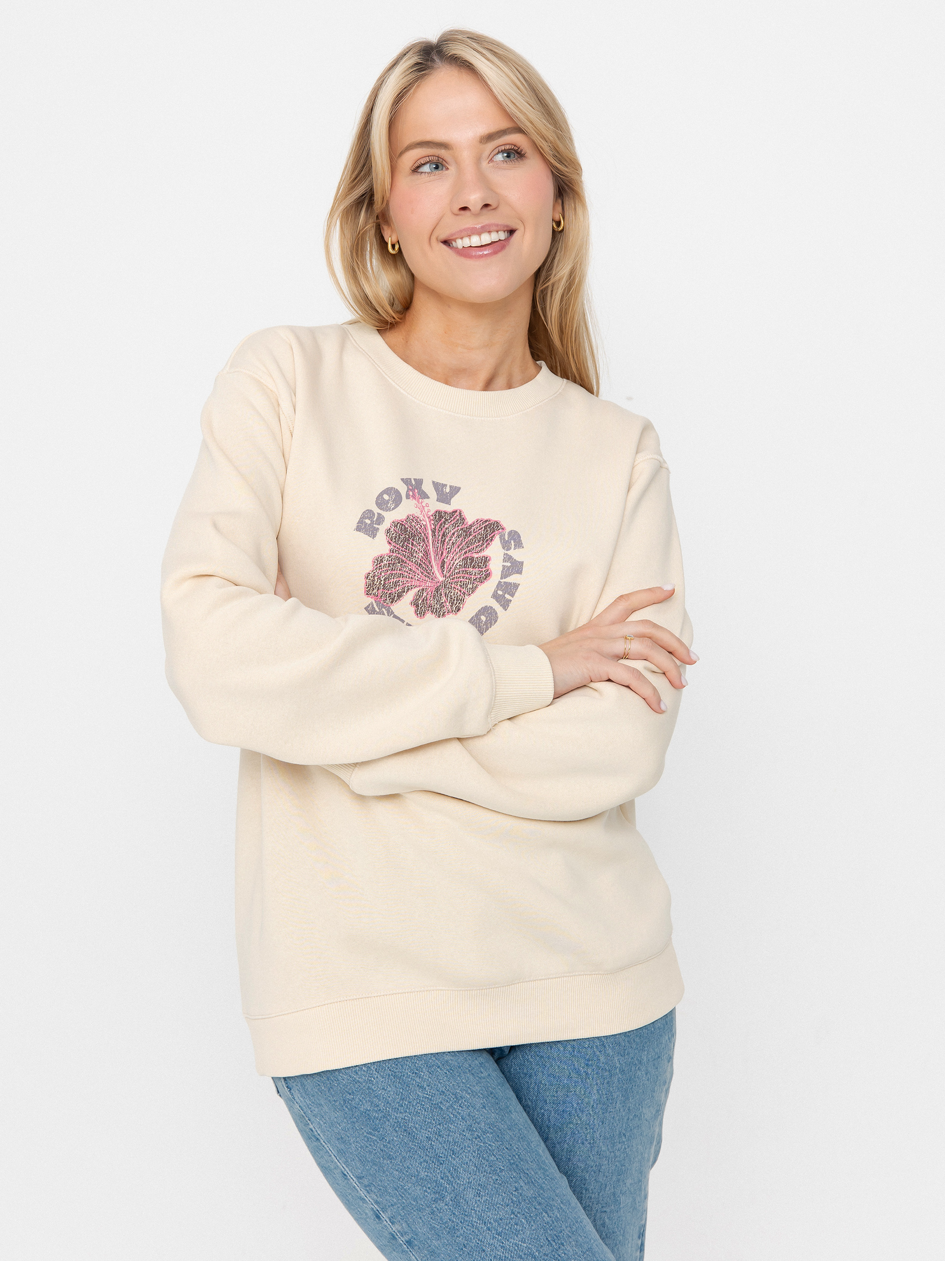 Bluza Roxy Surf Stoked Crew Brushed Vint Wmn (parchment)