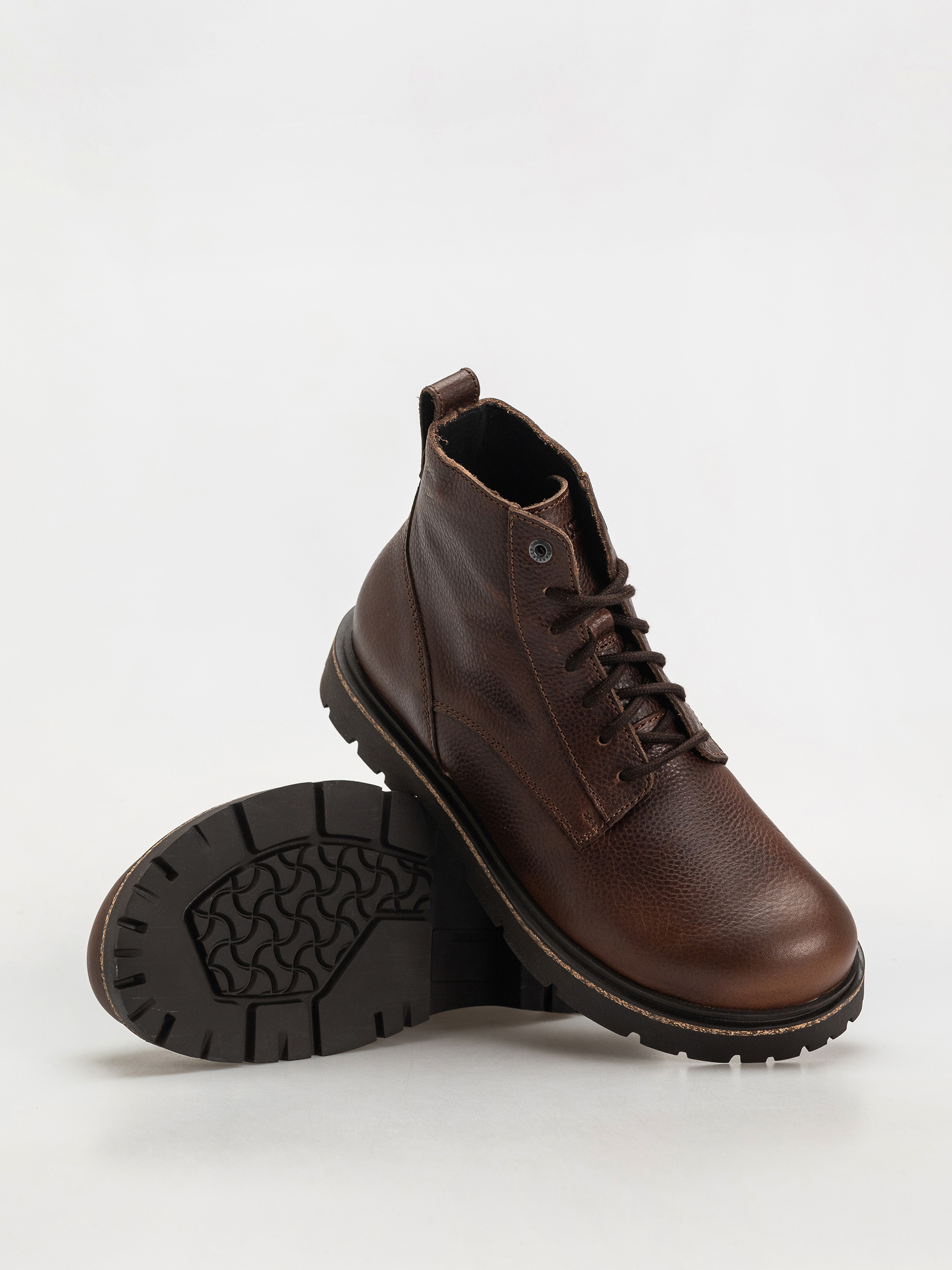 Buty Birkenstock Highwood Lace Mid Natural Leather Regular (chocolate)